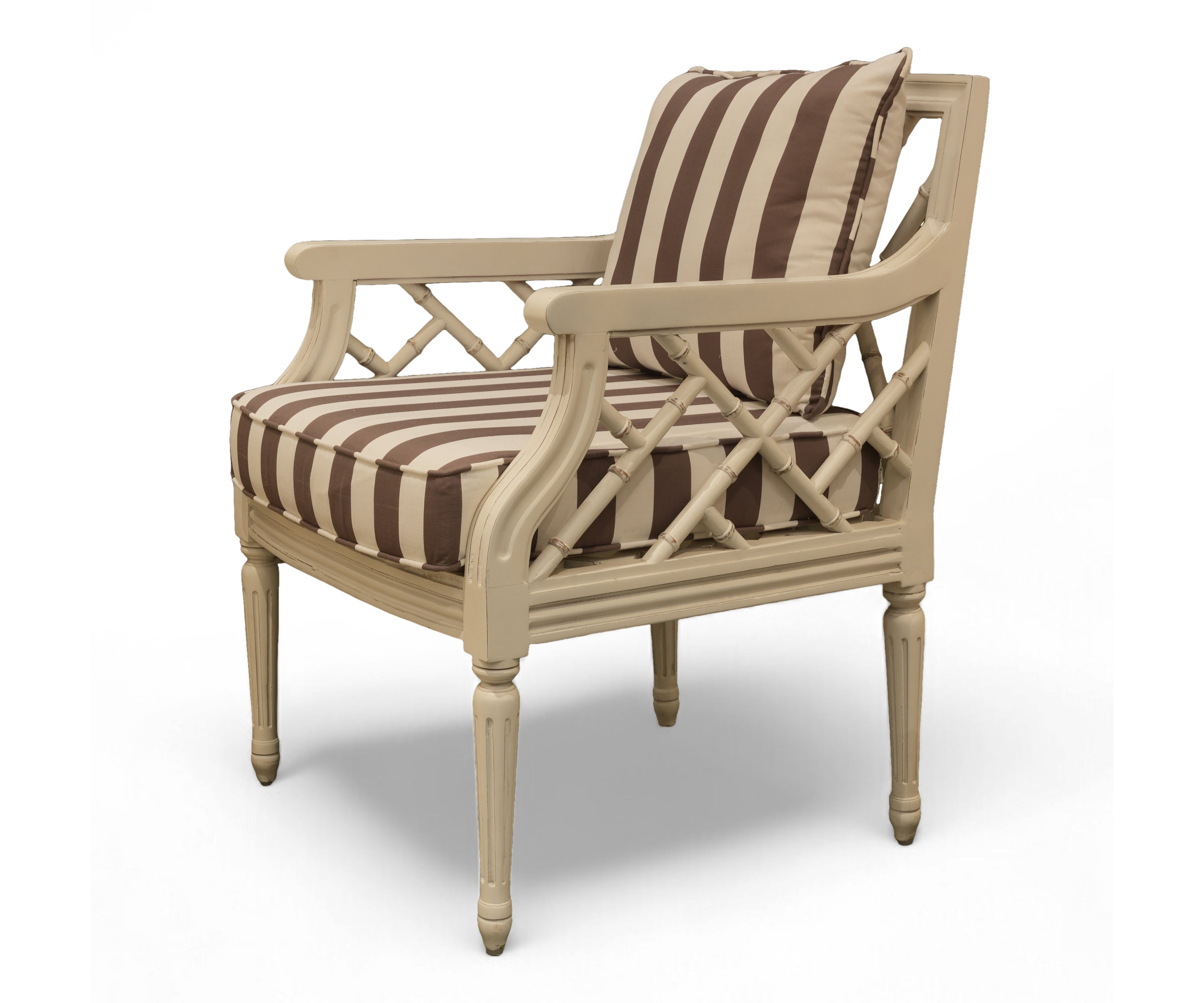Gustavian Lattice Single Seater Sofa