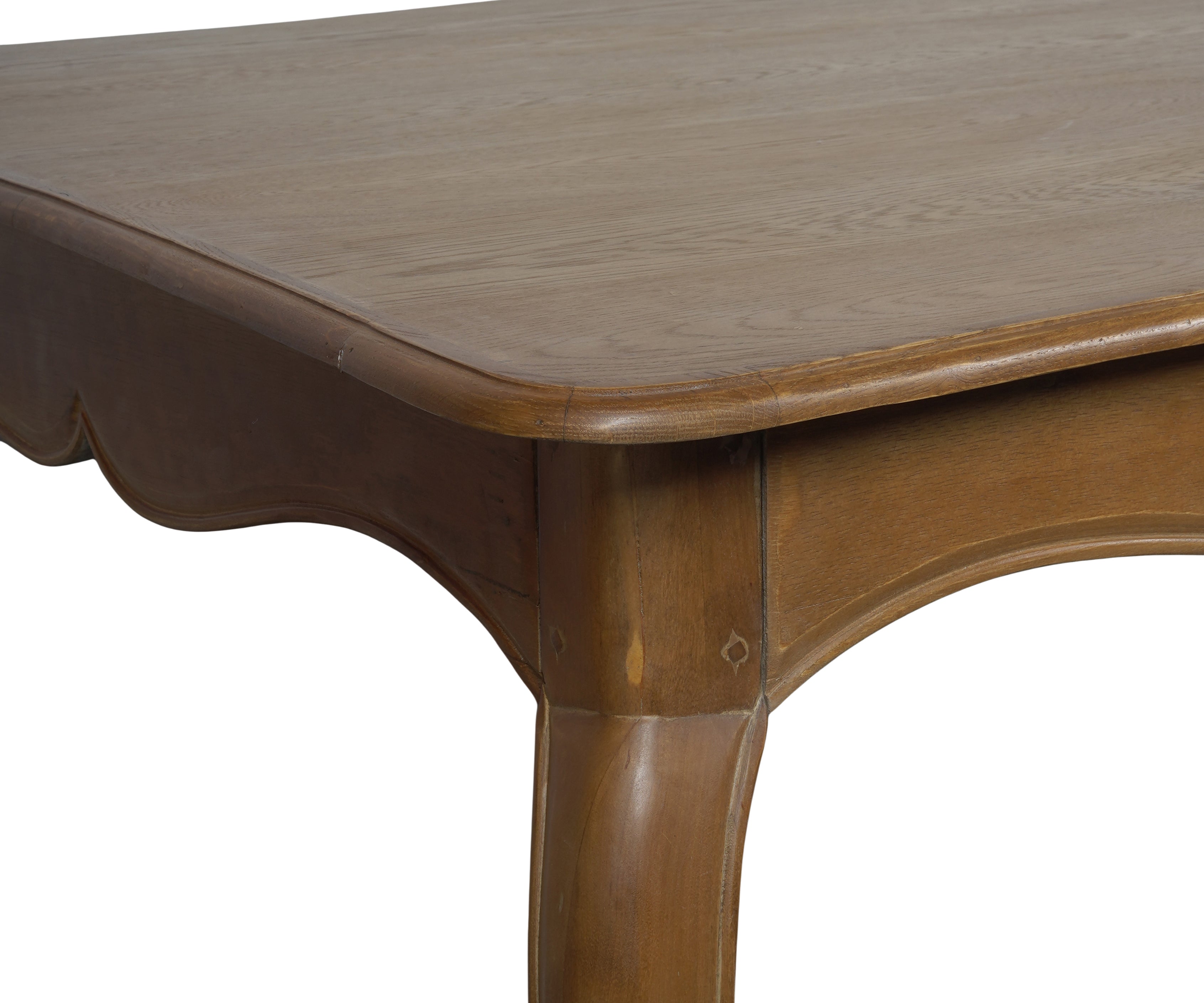 French Provincial 6 Seater Dining Table with Cabriole Legs