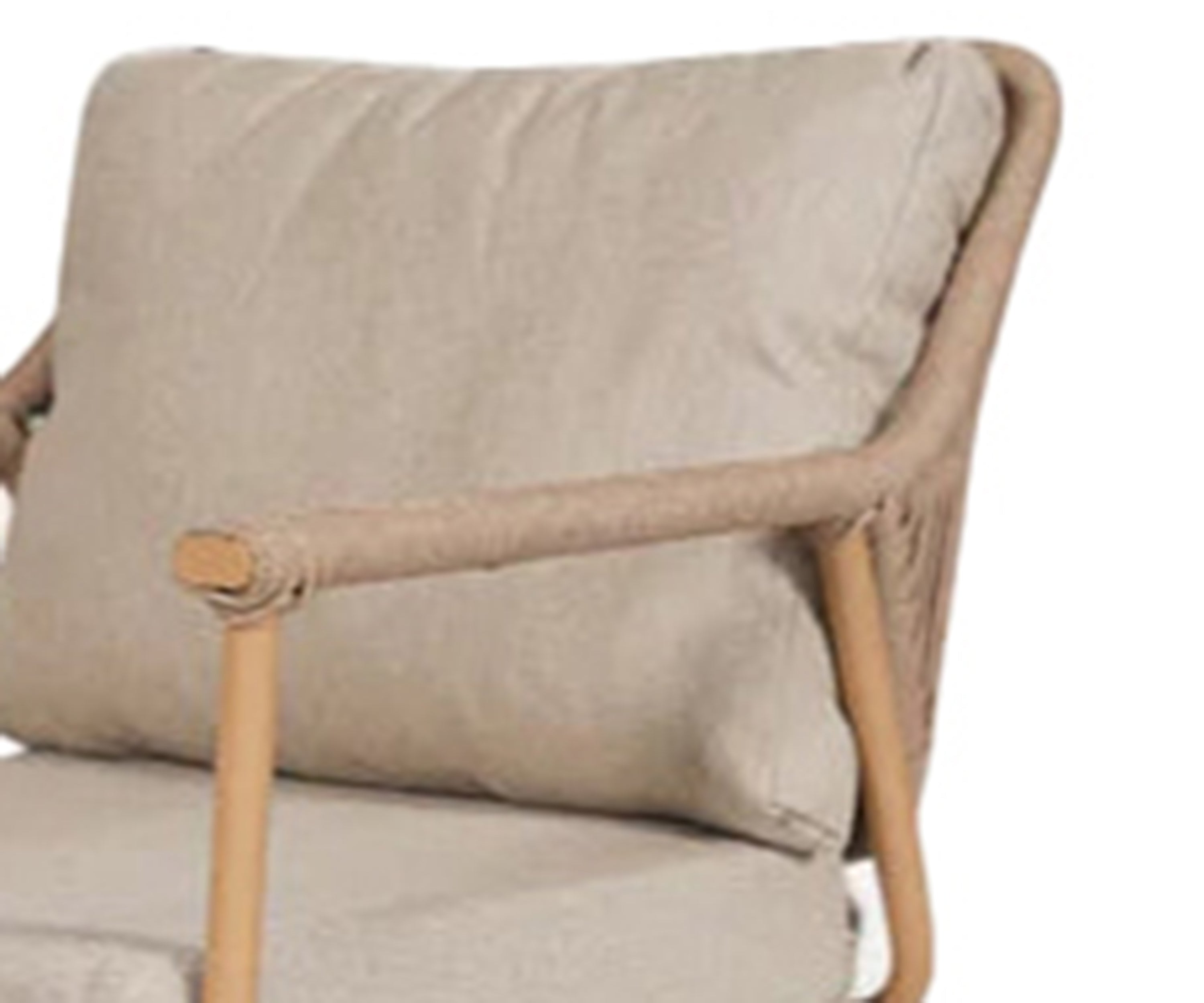 Natural Rope Outdoor Lounge Arm Chair