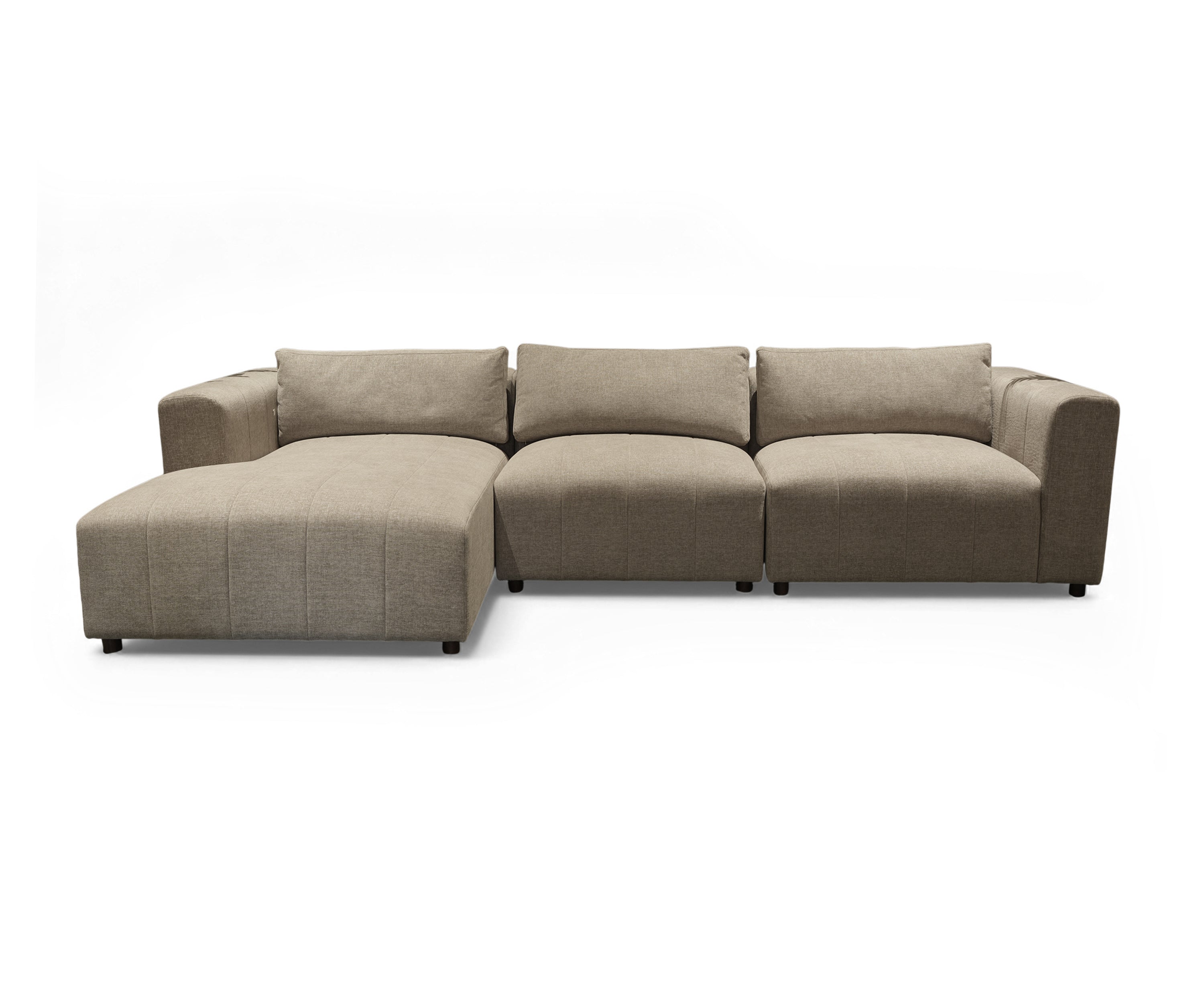 Modern Linen Sectional Sofa with Chaise