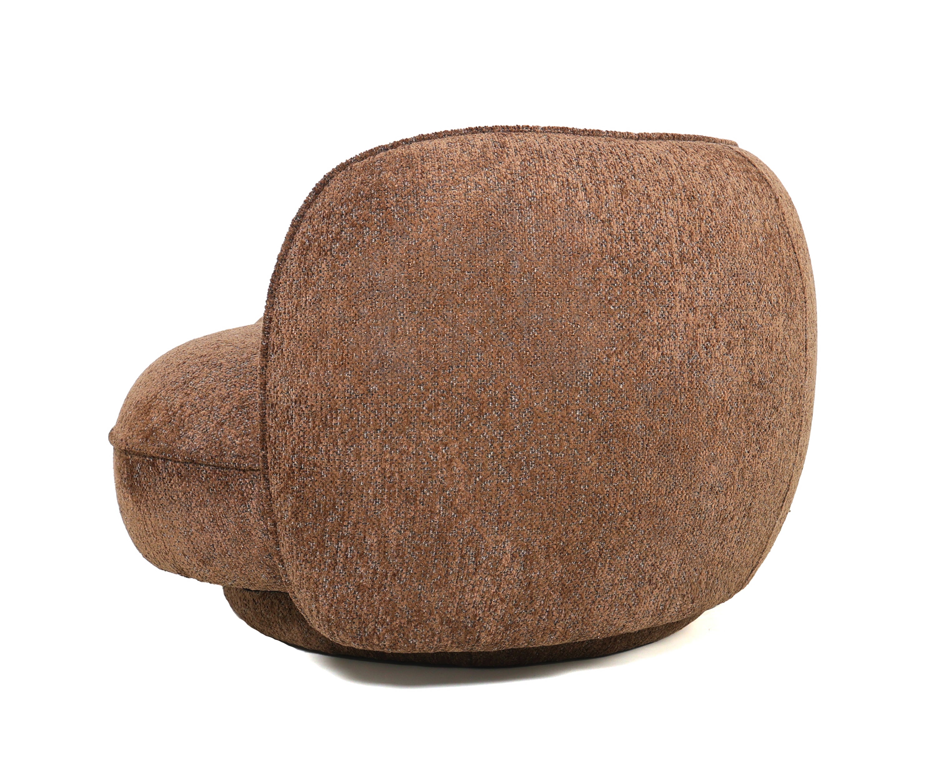 Bouclé Upholstered Curved Sofa