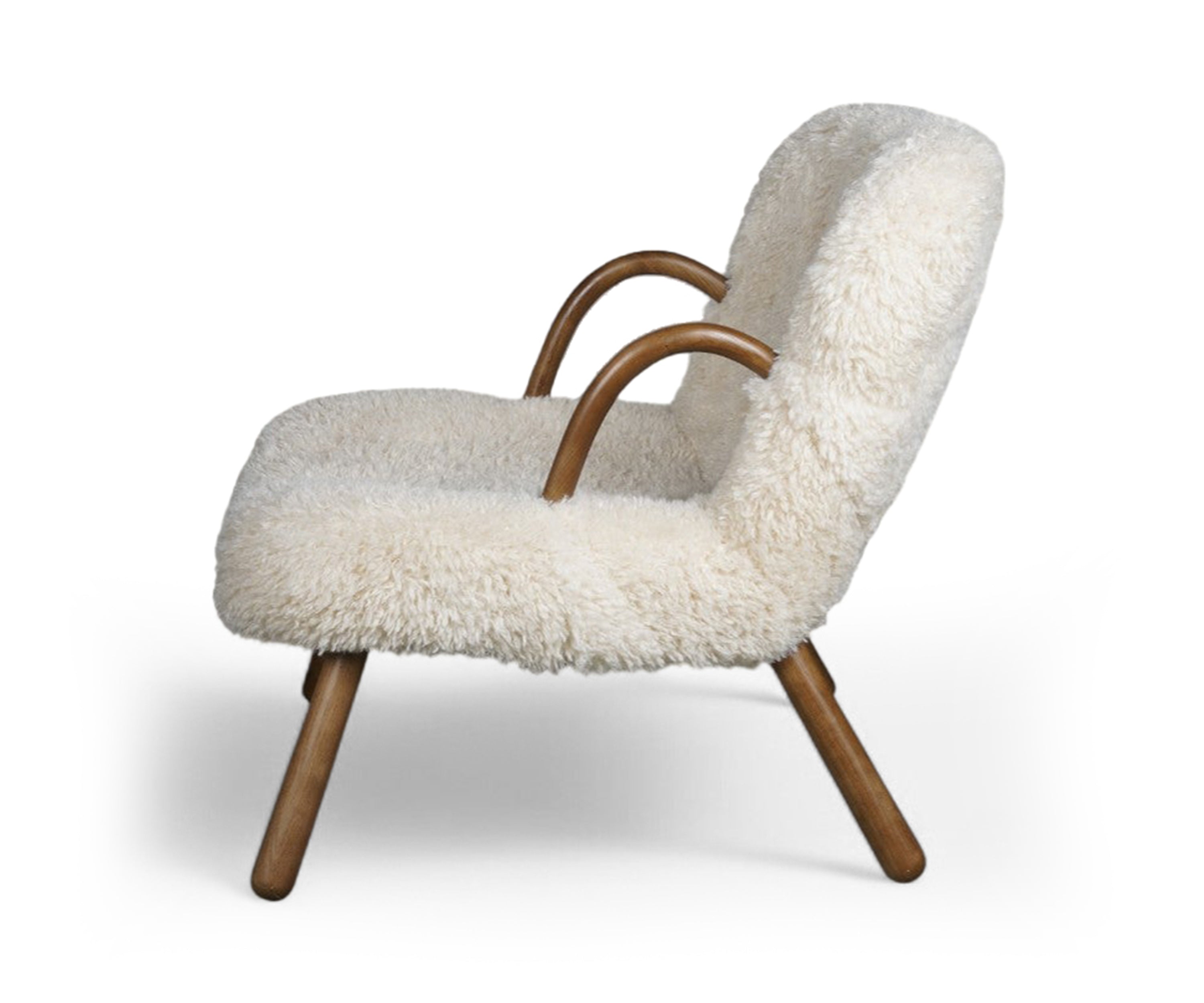 Arctic Fur Ivory Lounge Arm Chair