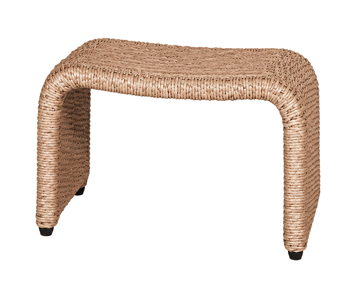 Waterfall Accent Outdoor Side Table with Open Frame