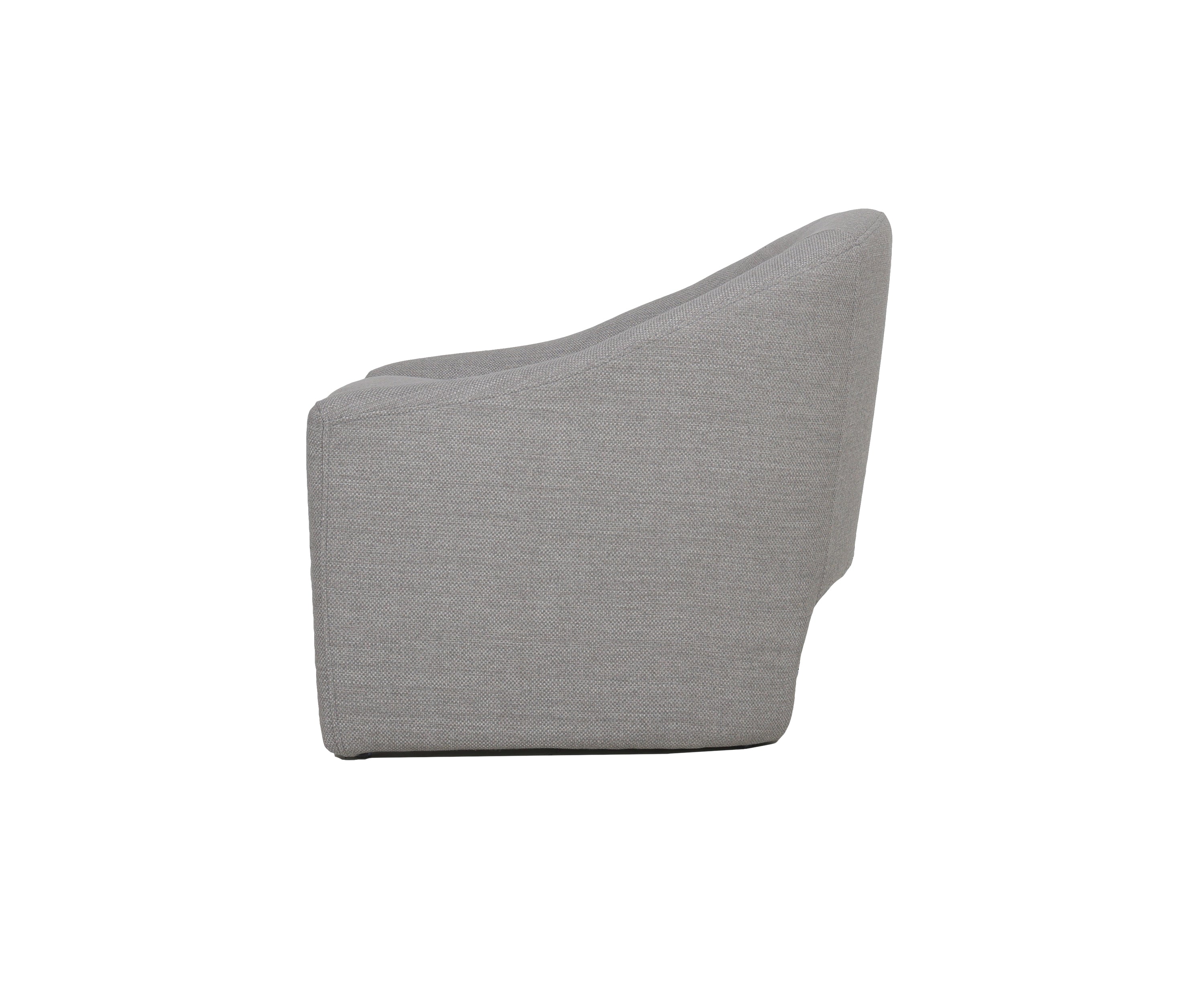 Modern Grey Textured Armchair