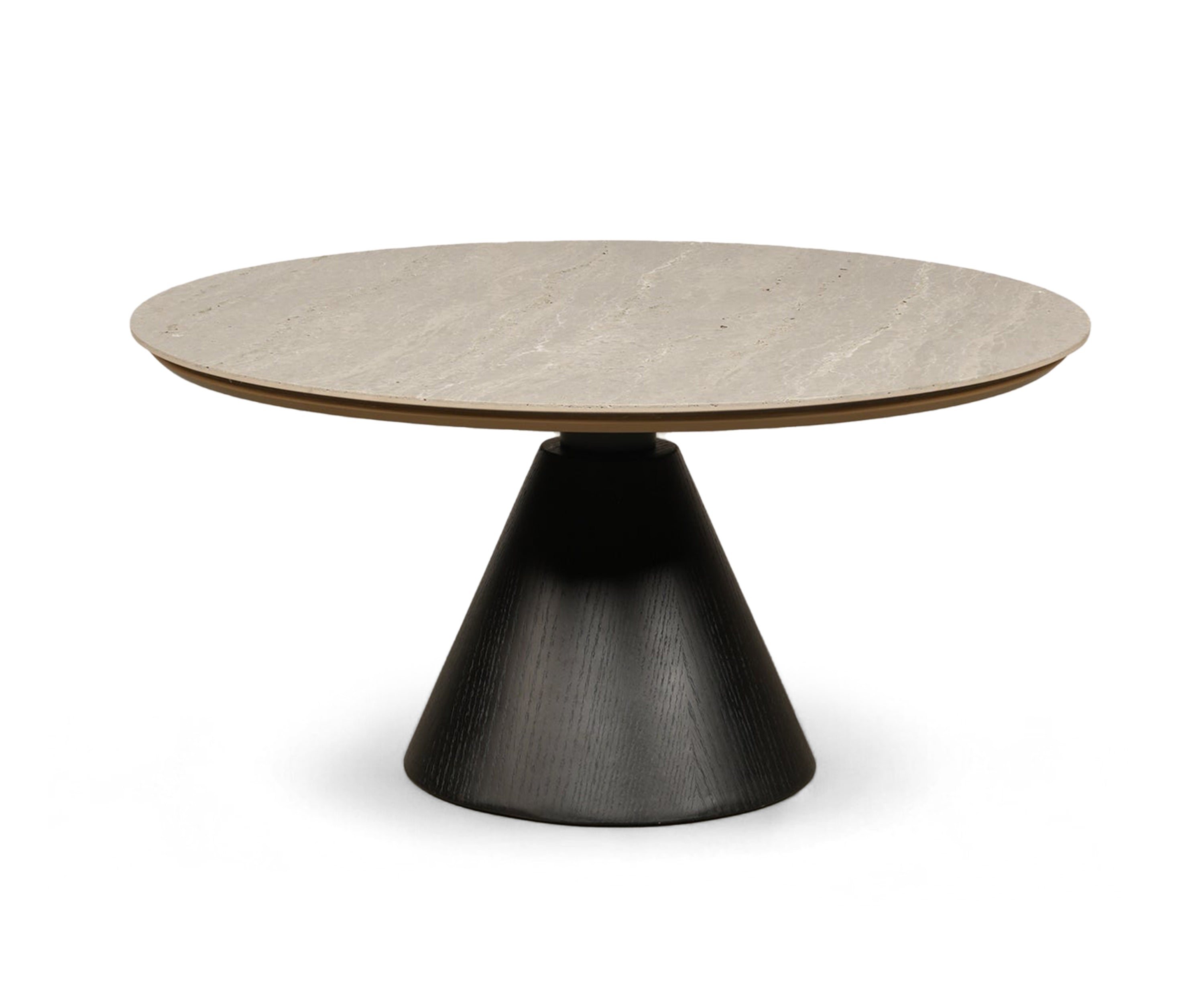 Contemporary Marble Pedestal Coffee Table