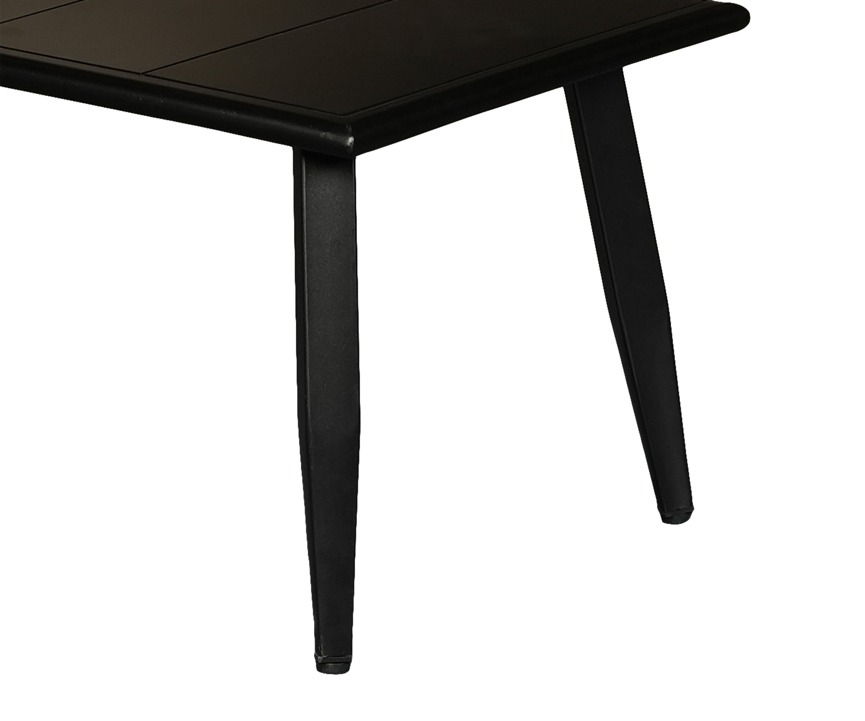 Black Metal Patio Coffee Table