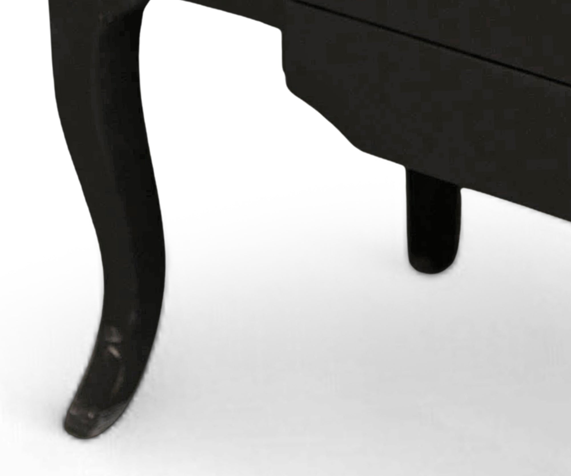 English Style Black Wooden Chest of Drawers