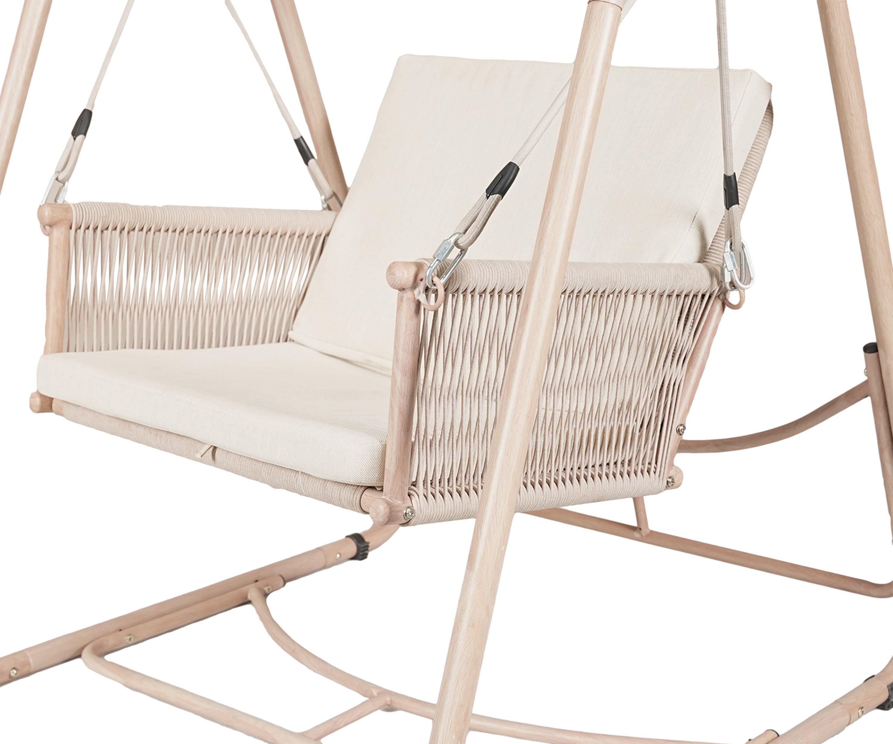 One Seater Outdoor Swing Chair with Nylon Ropes
