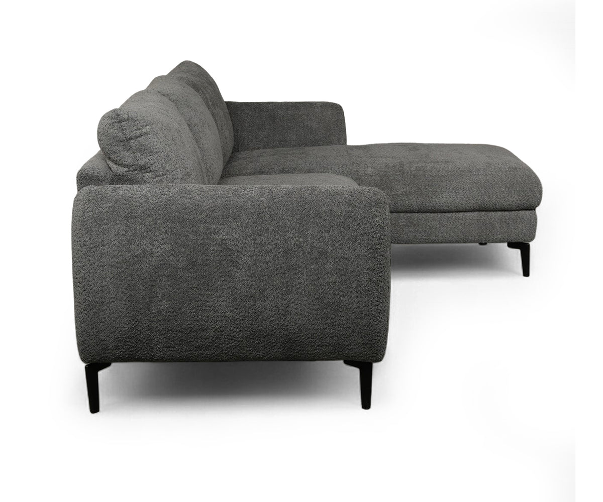 Bouclé L Shape Sectional Sofa