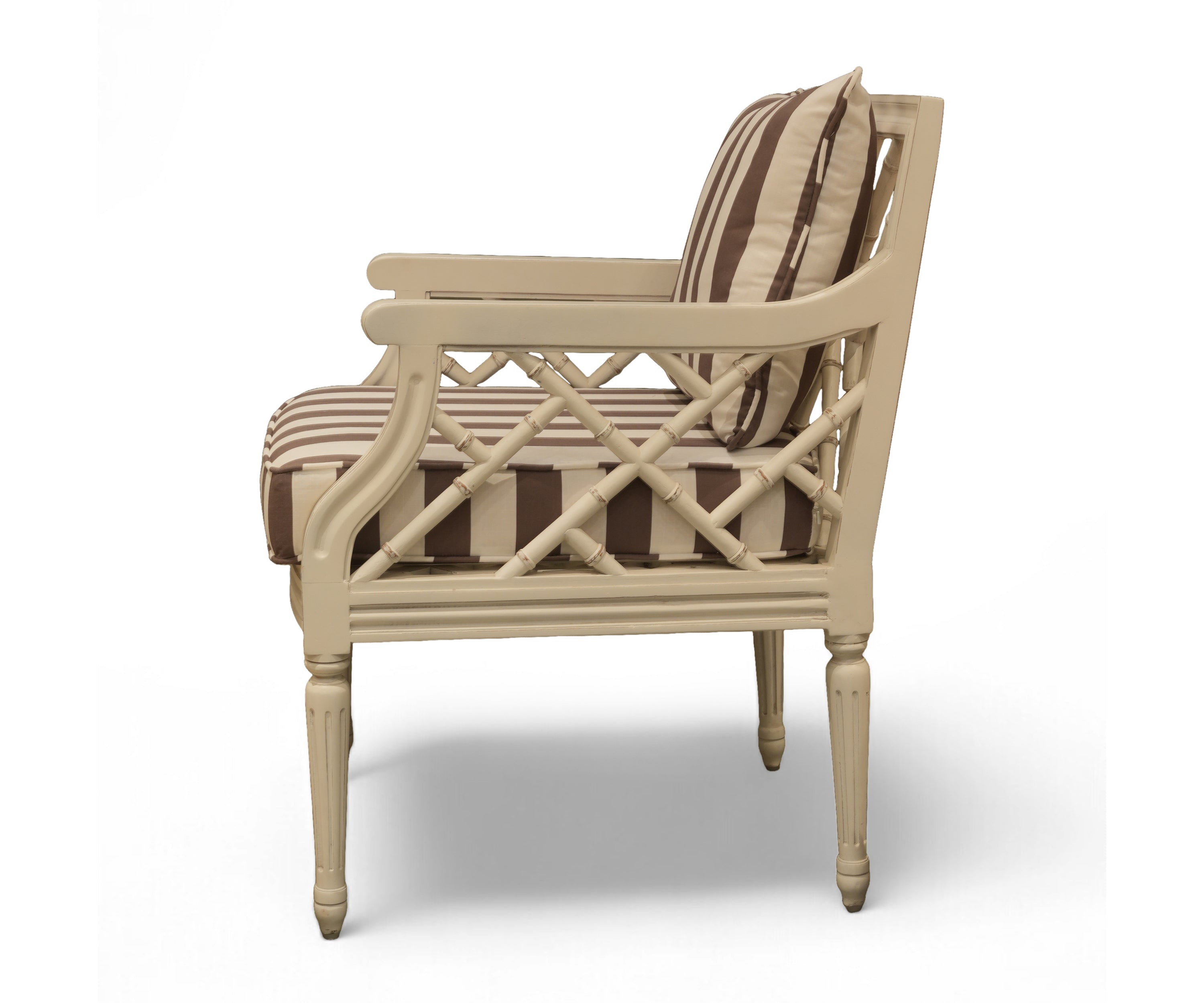 Gustavian Lattice Single Seater Sofa