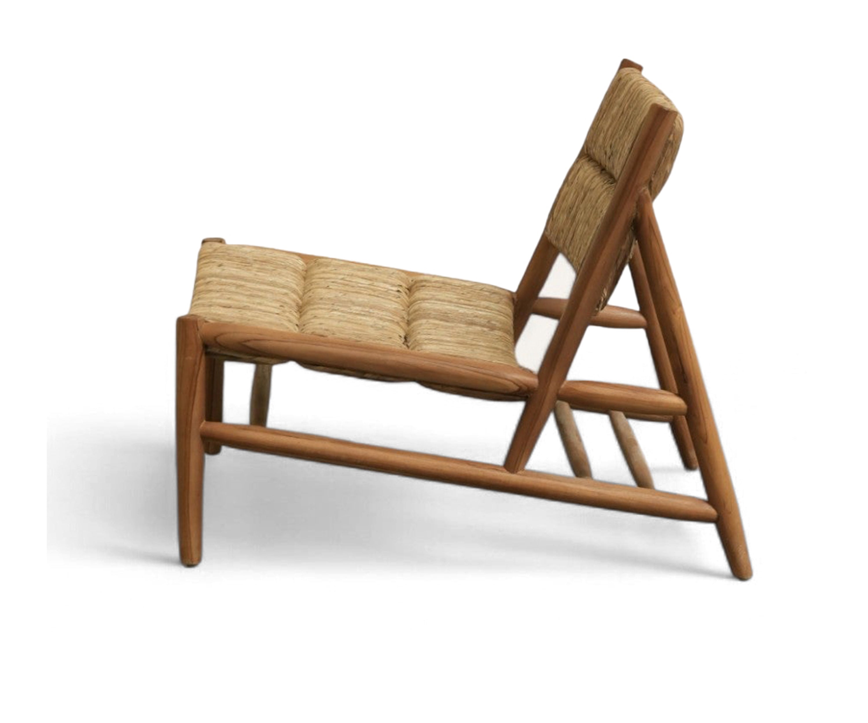 Teak Wood Rope Lounge Chair