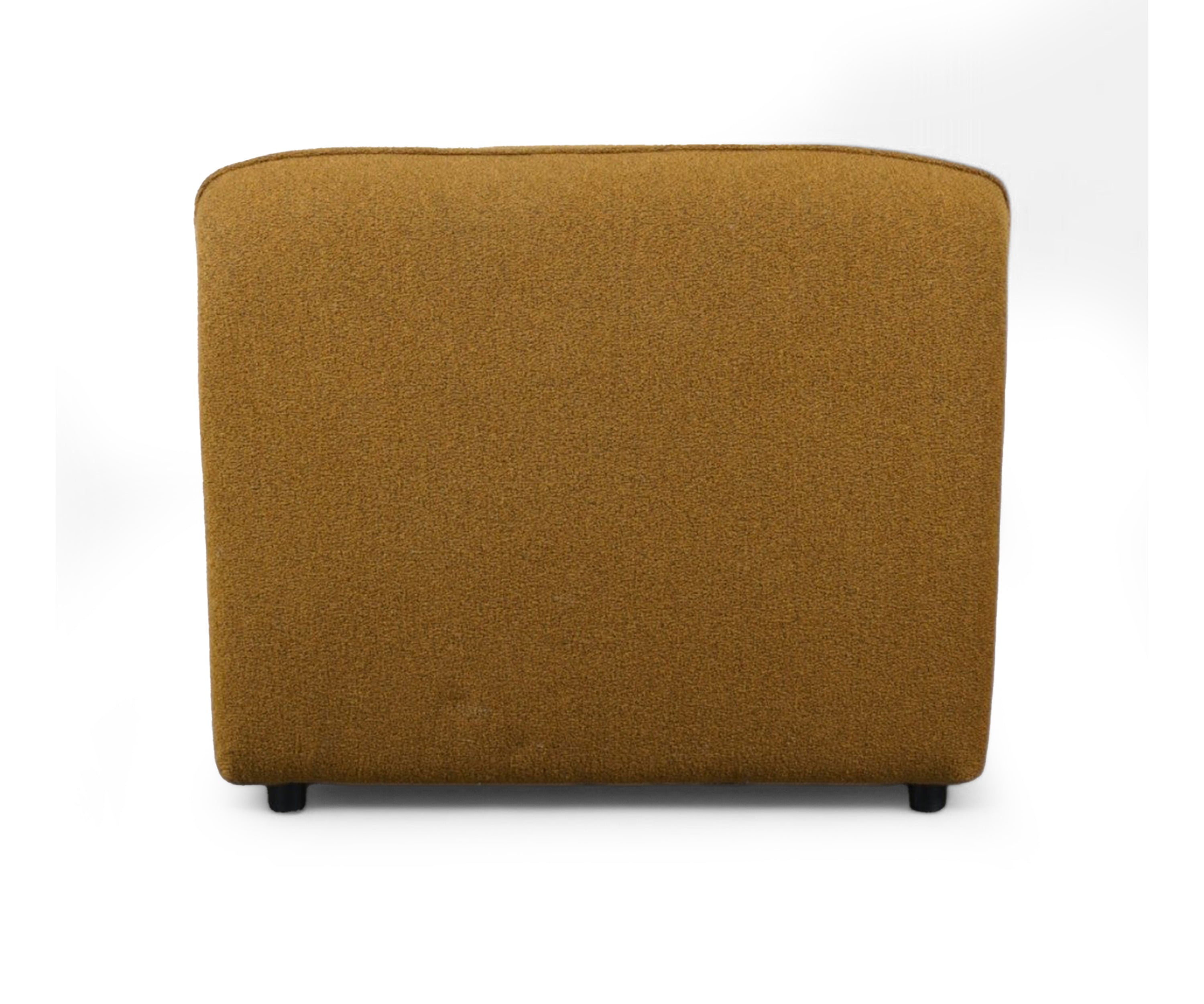 Curved End Bouclé 3 Seater Sofa