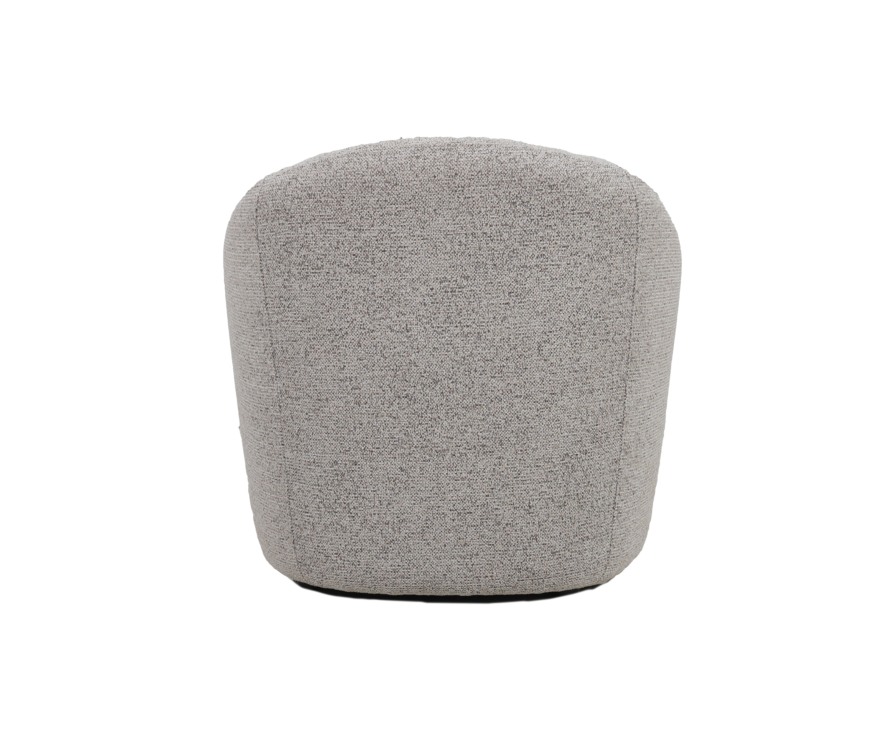 Curved Wrap-Around Boucle Chair