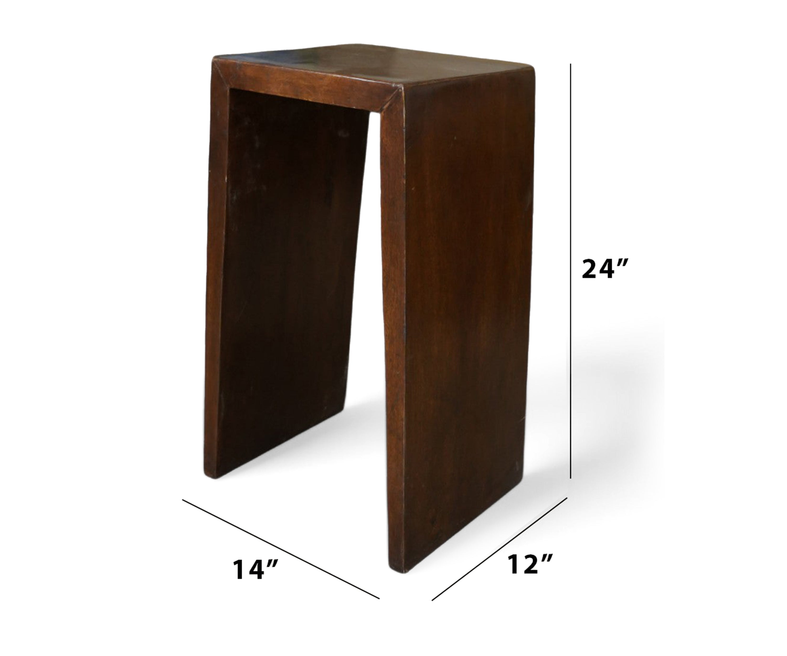 French Style Wooden Nesting Side Tables Set of 2