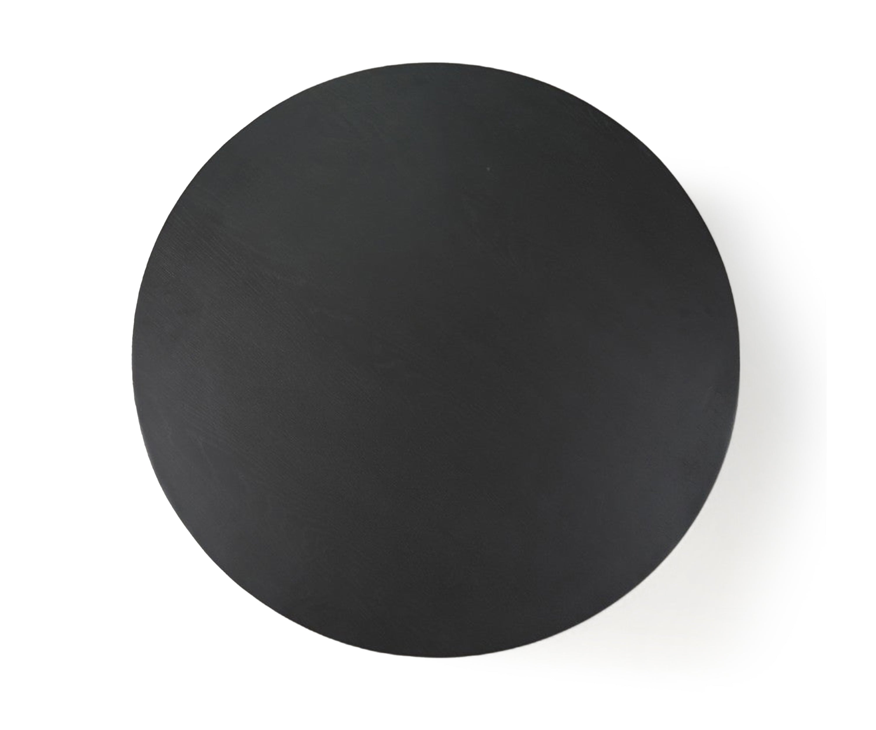 Black Round Two-Tier Coffee Table