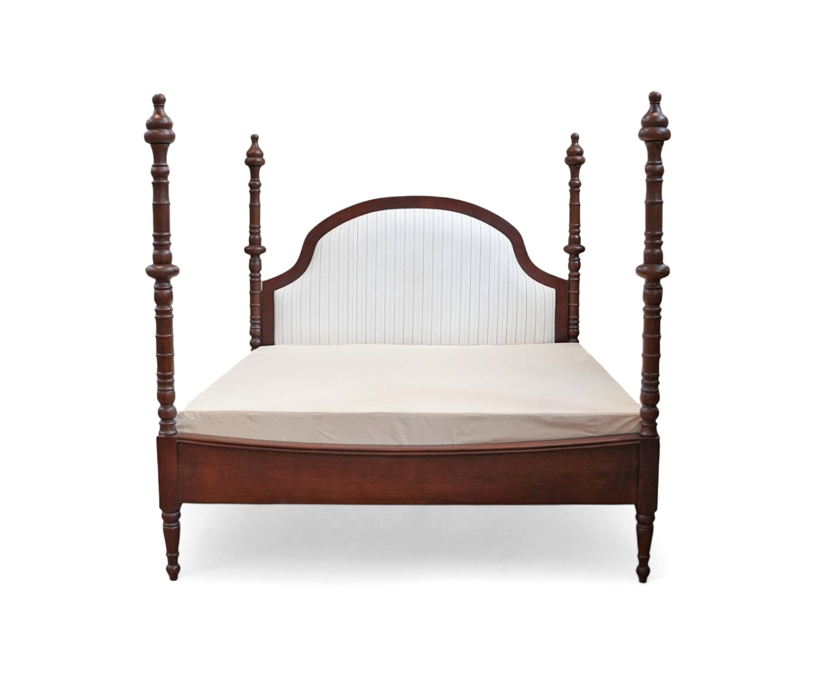 English Heritage Upholstered Acacia Poster Bed