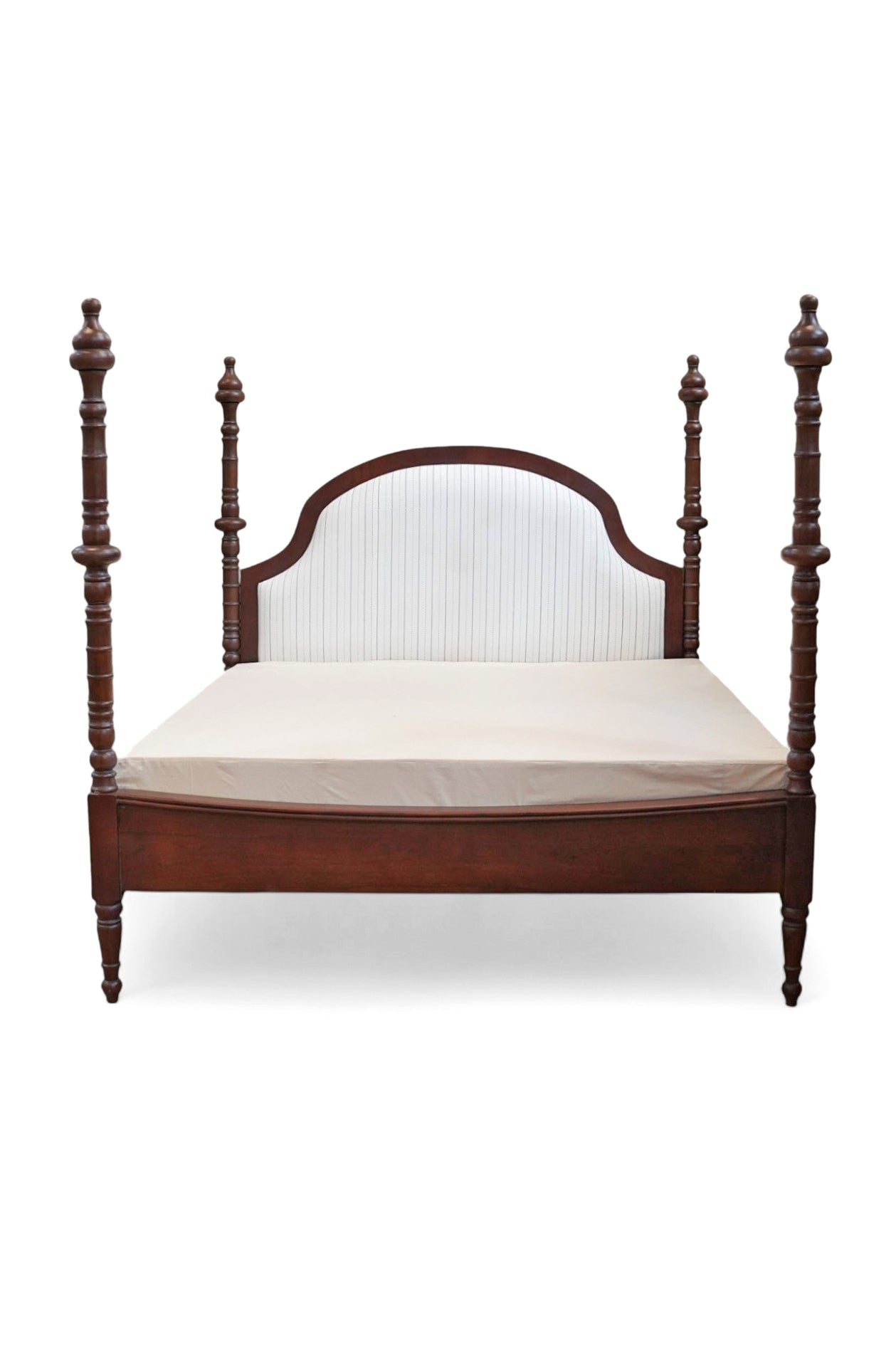 English Heritage Upholstered Acacia Poster Bed