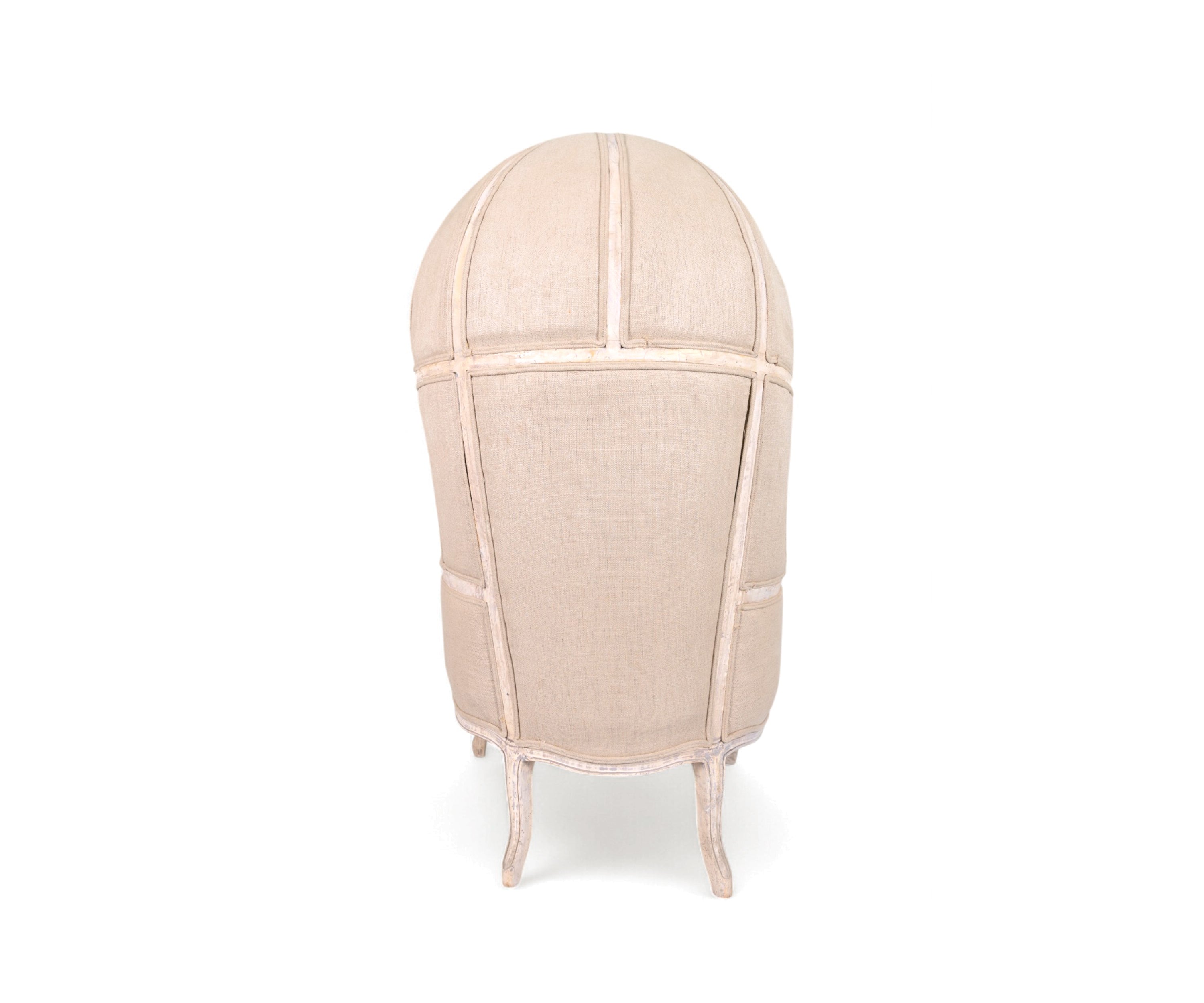 Arched High Back Accent Chair with Curved Legs