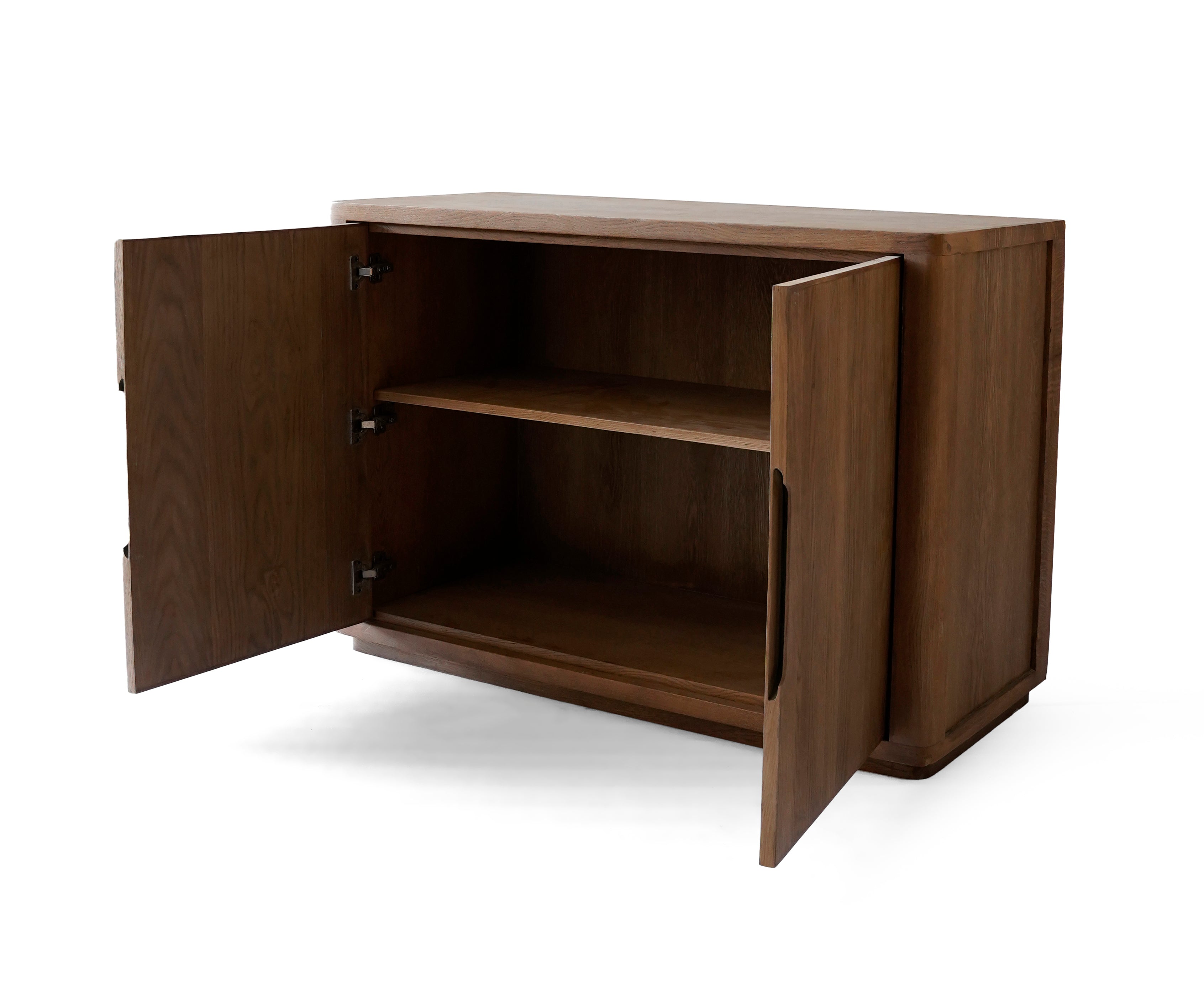 Modern Oak Wood Sideboard Storage Cabinet