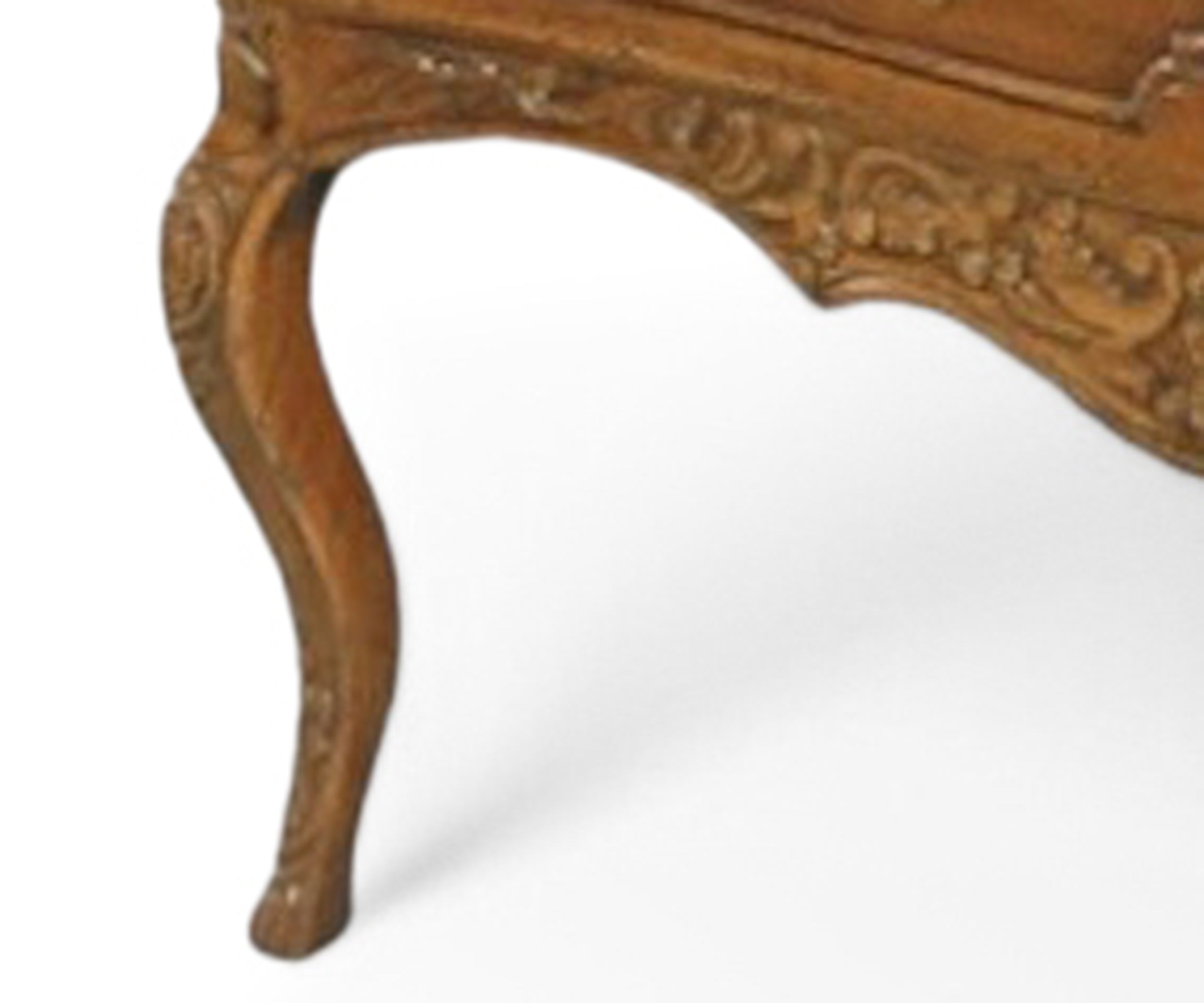French Style Chest of Drawers with Brass Hardware in Brown