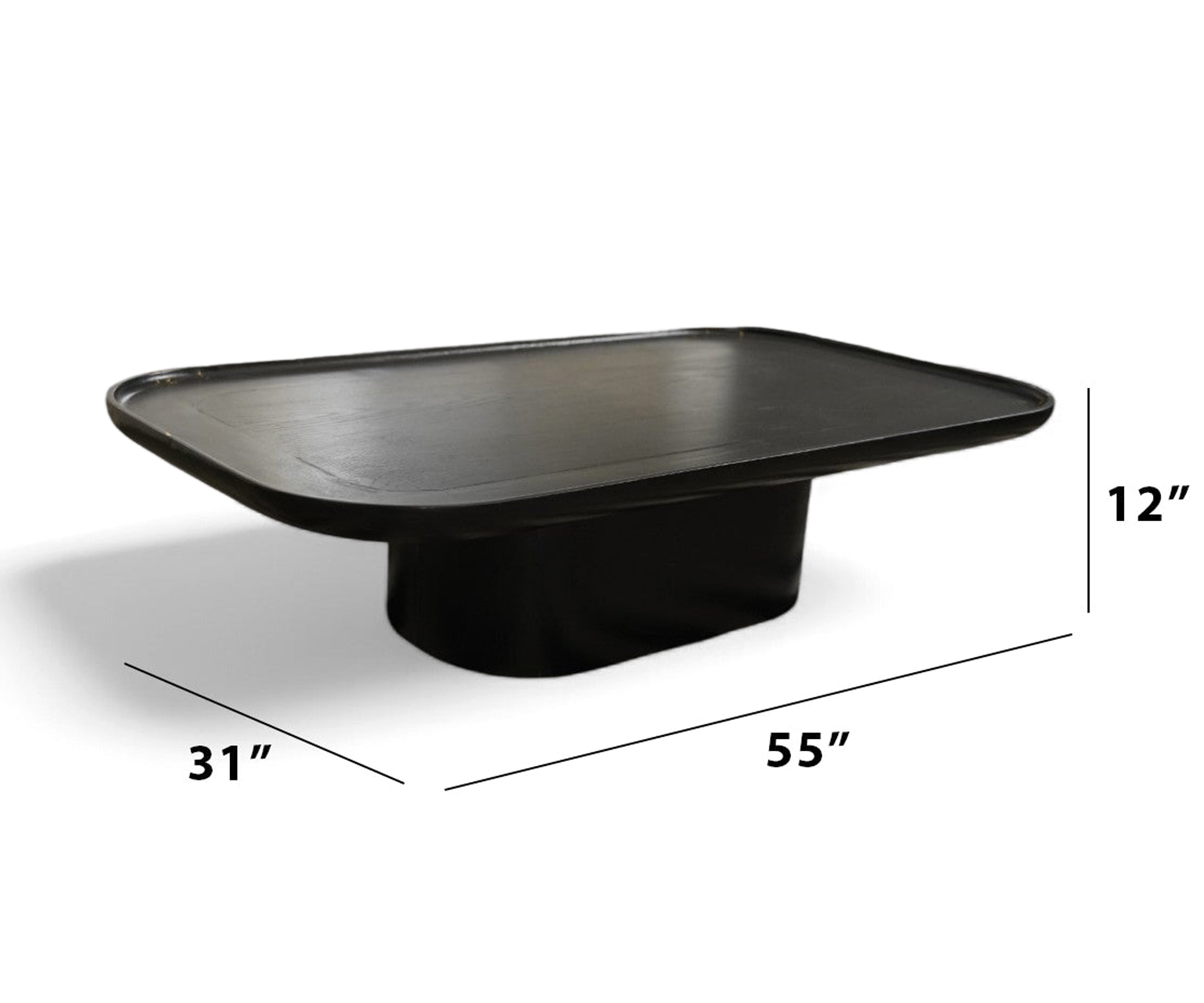 Rectangular Black Centre Table