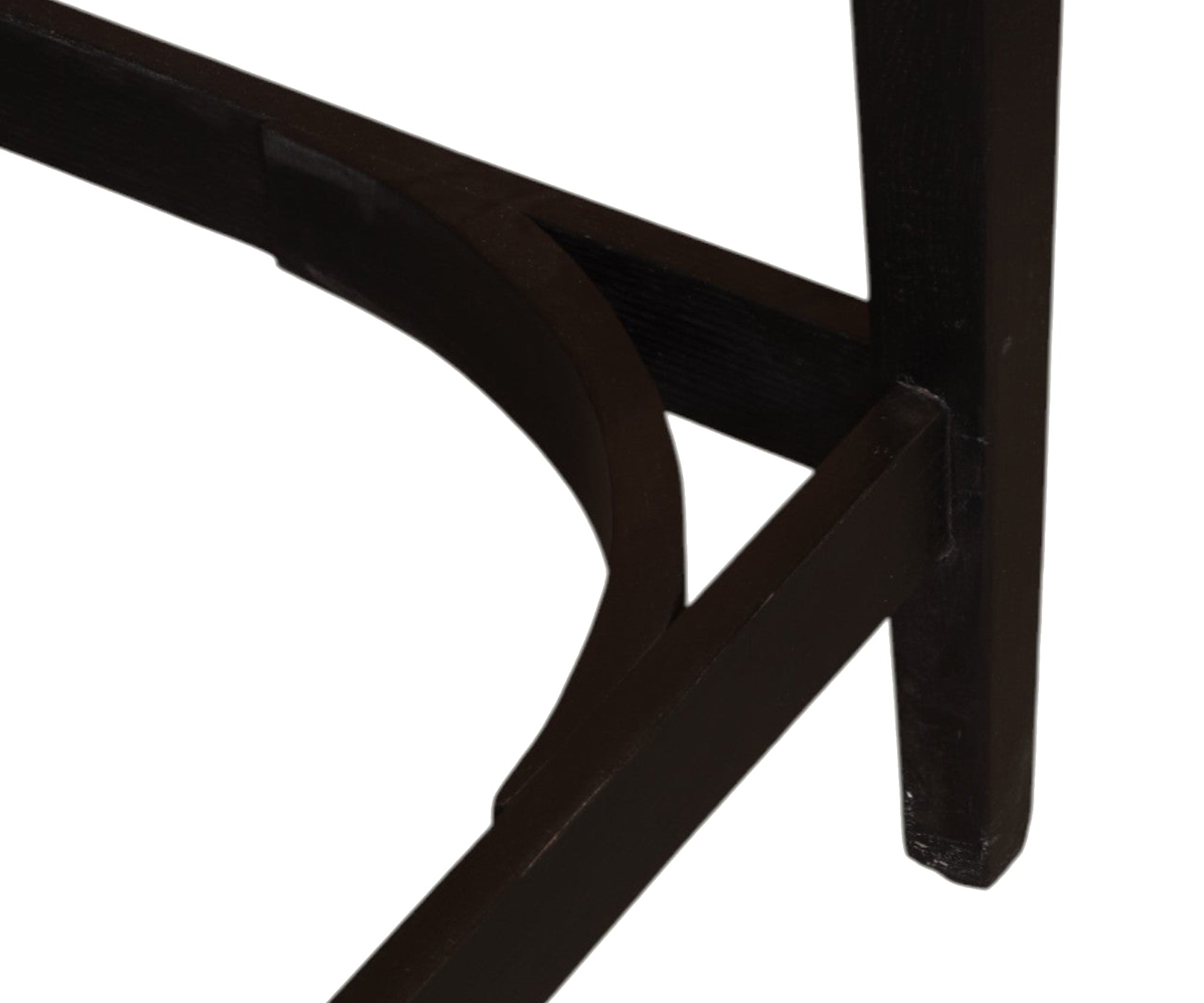Two Tone Wooden Study Table with 2 Drawers and Curved Stretcher Base