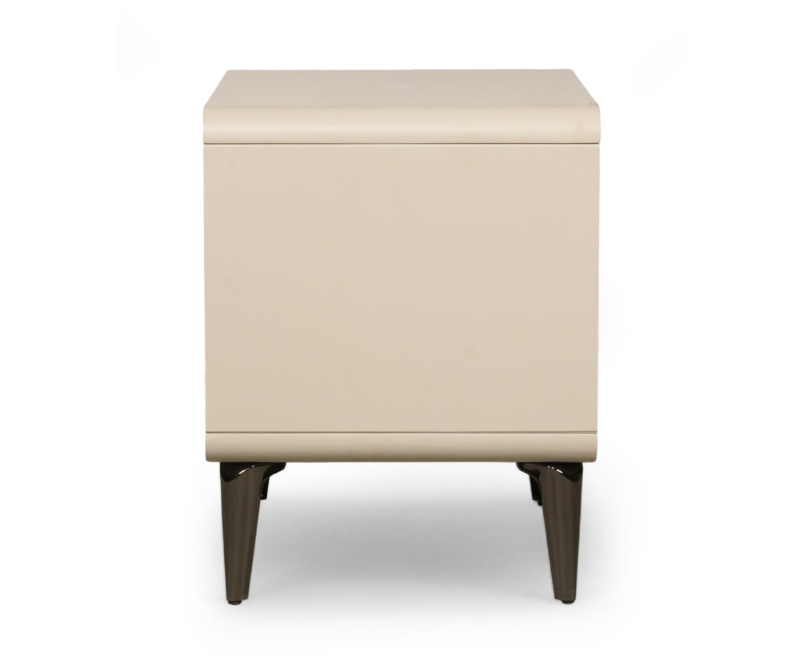 Taupe Smart Charge Bed Side Table with Drawer