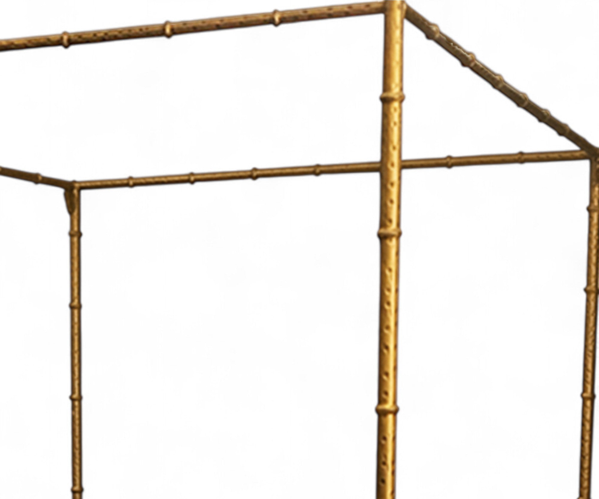 Aurelia Bamboo-Style Canopy Queen's Bed