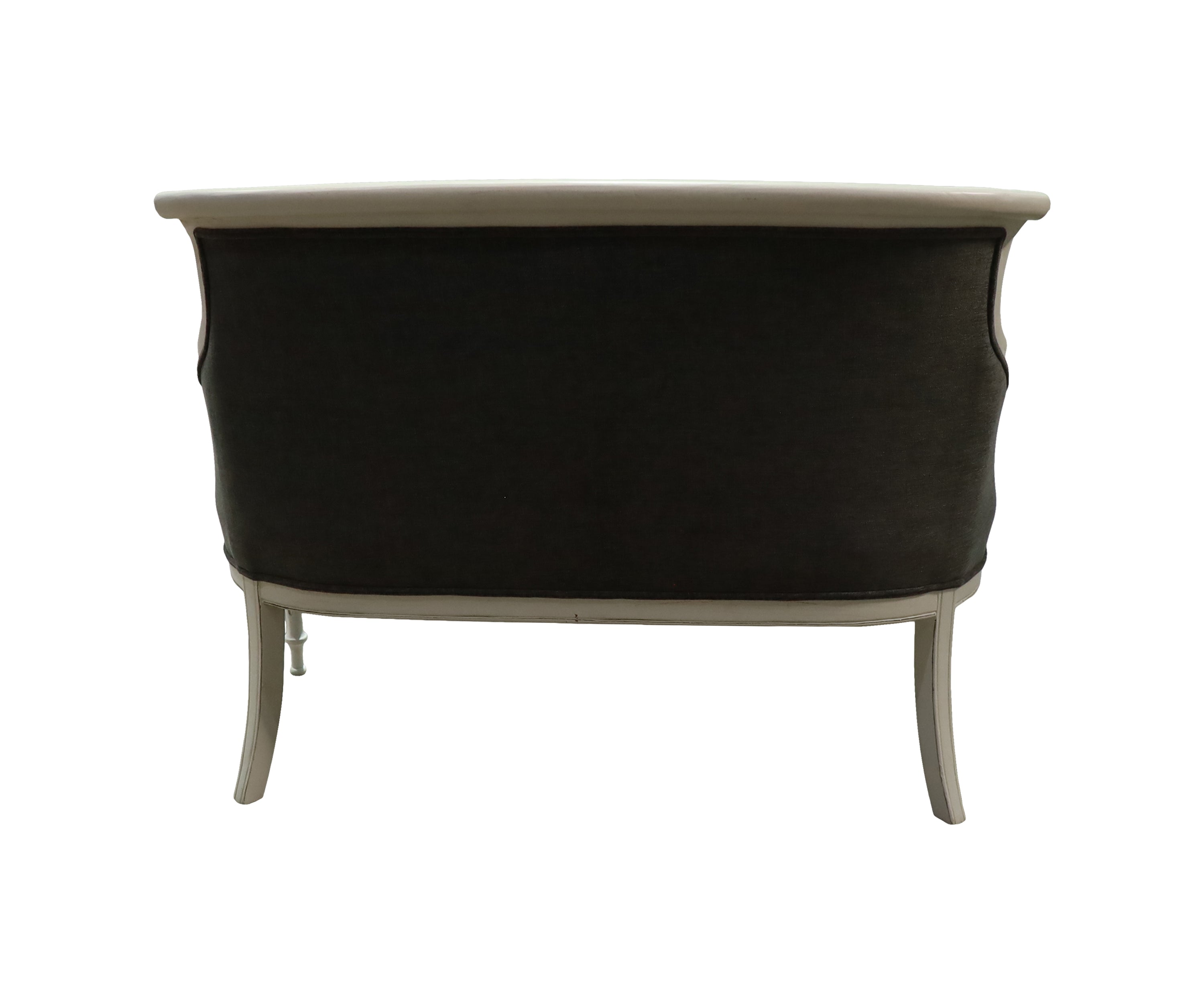 Gustavian French Style Teak Wood Two-Seater Sofa