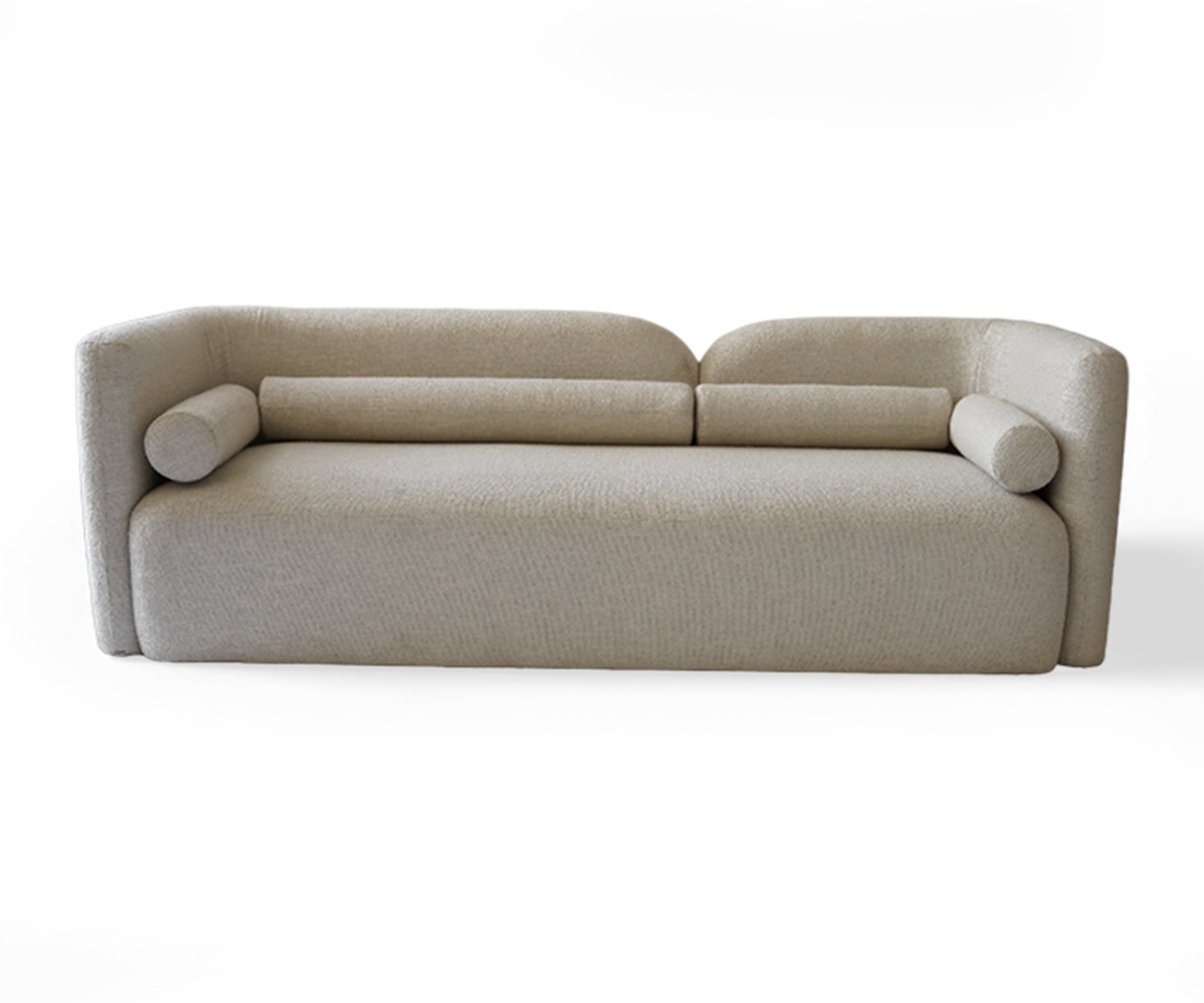 Bouclé Bolster 3 Seater Sofa