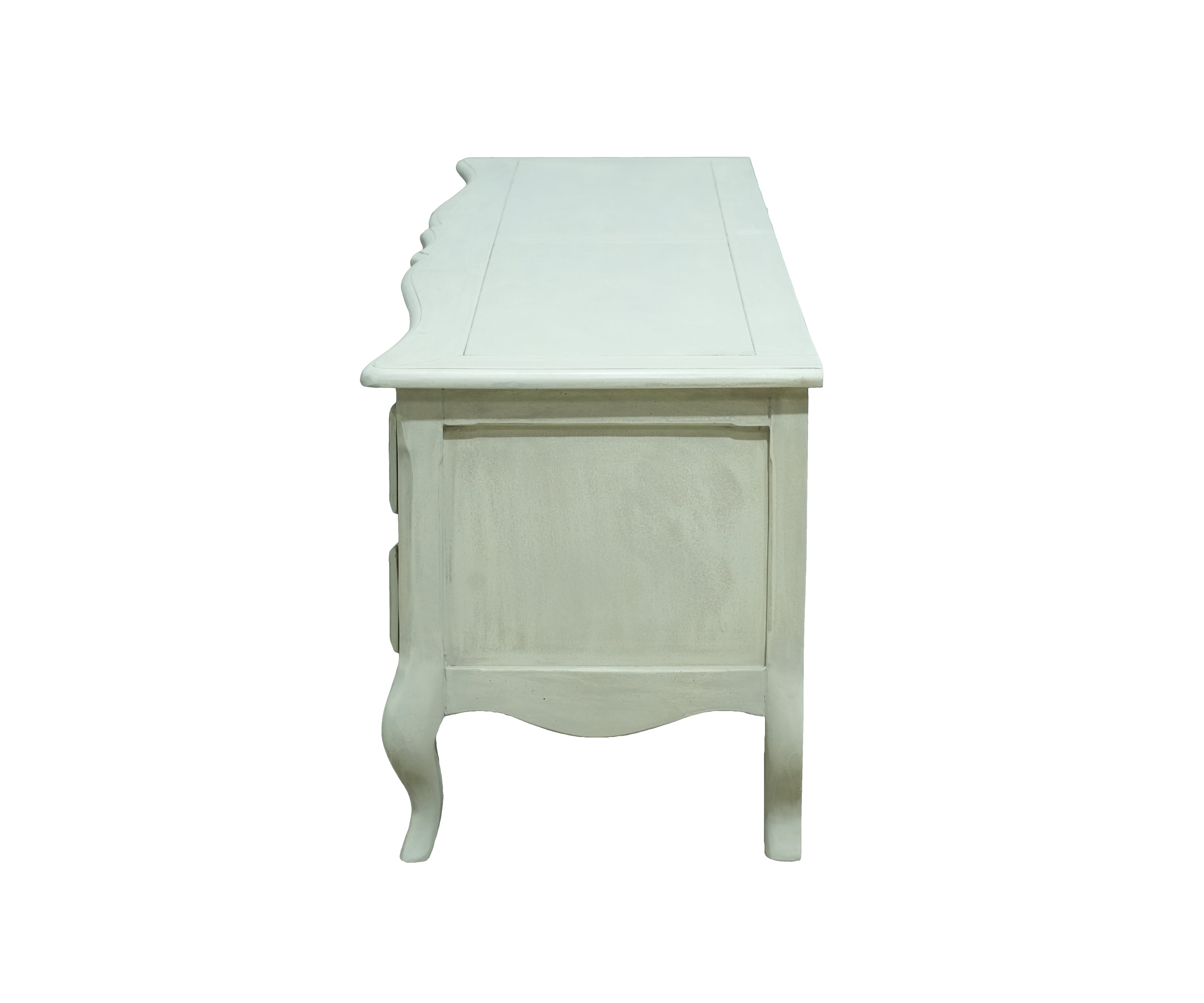 French Provincial White 6-Drawer Chest of Drawer