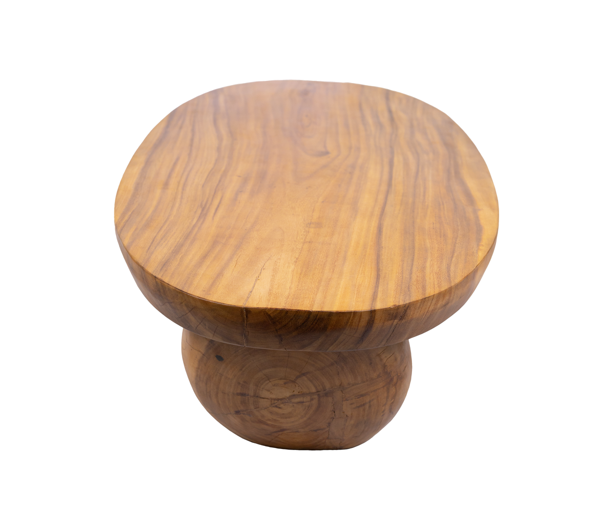 Sculpted English Teak  Coffee Table
