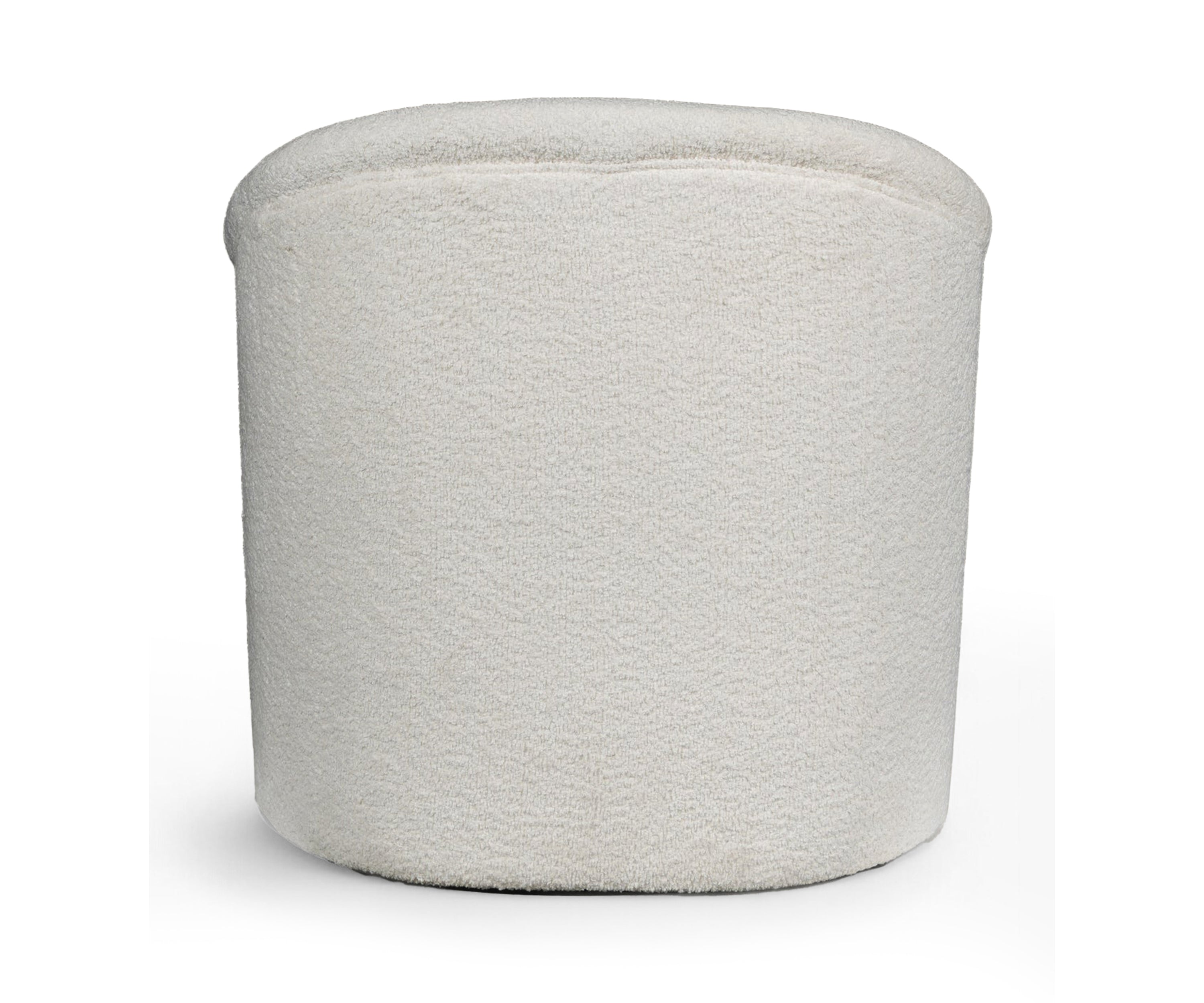 Arch Frame Ivory Bouclé Accent Chair