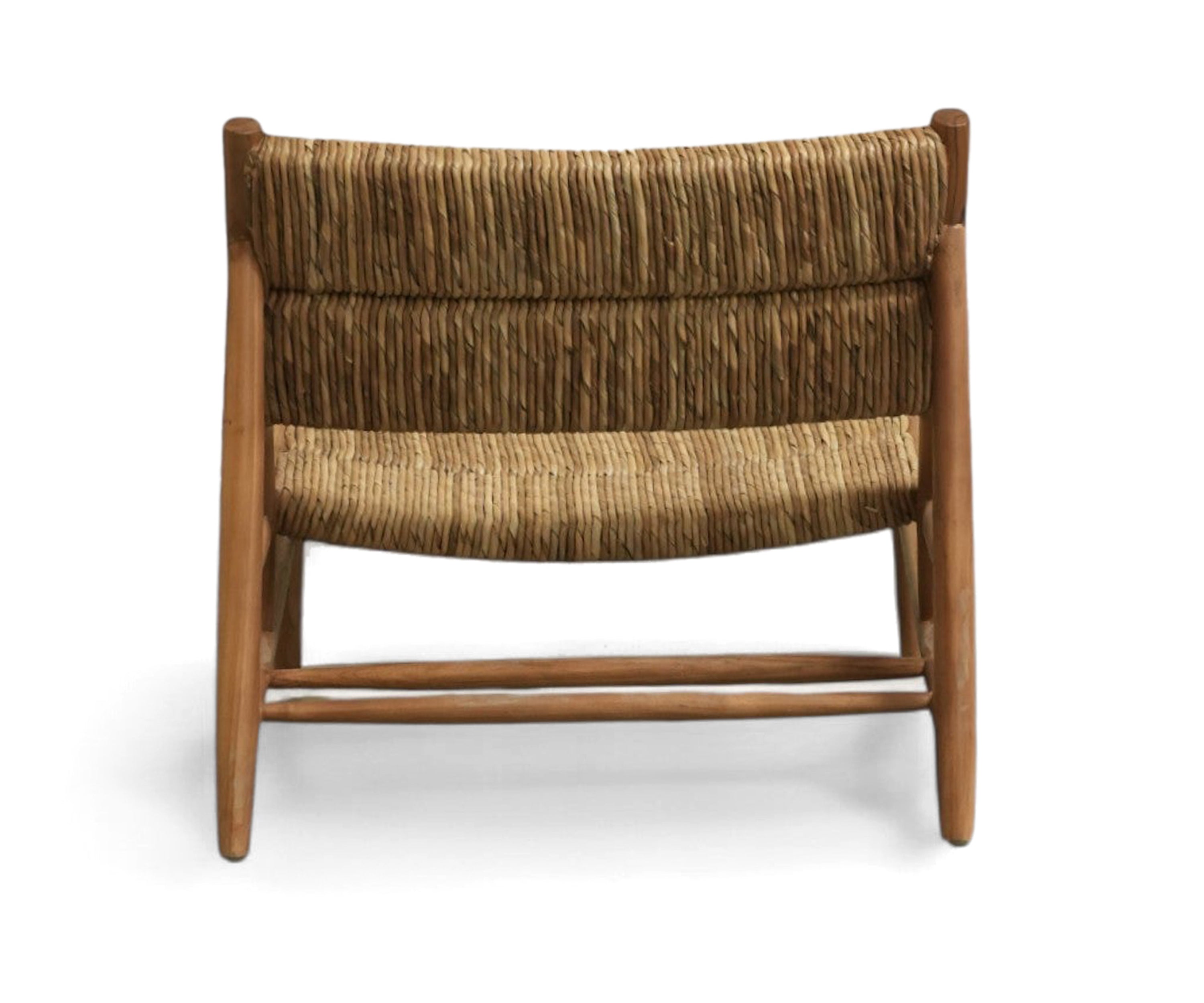 Teak Wood Rope Lounge Chair