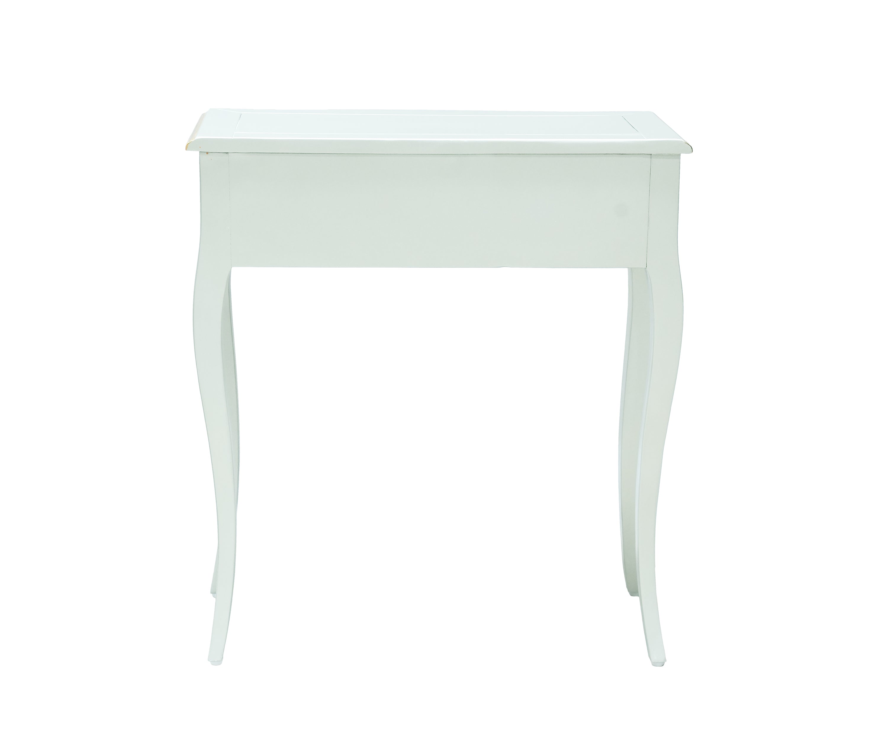 Provincial French Curved Scallop Grey & Gold Console