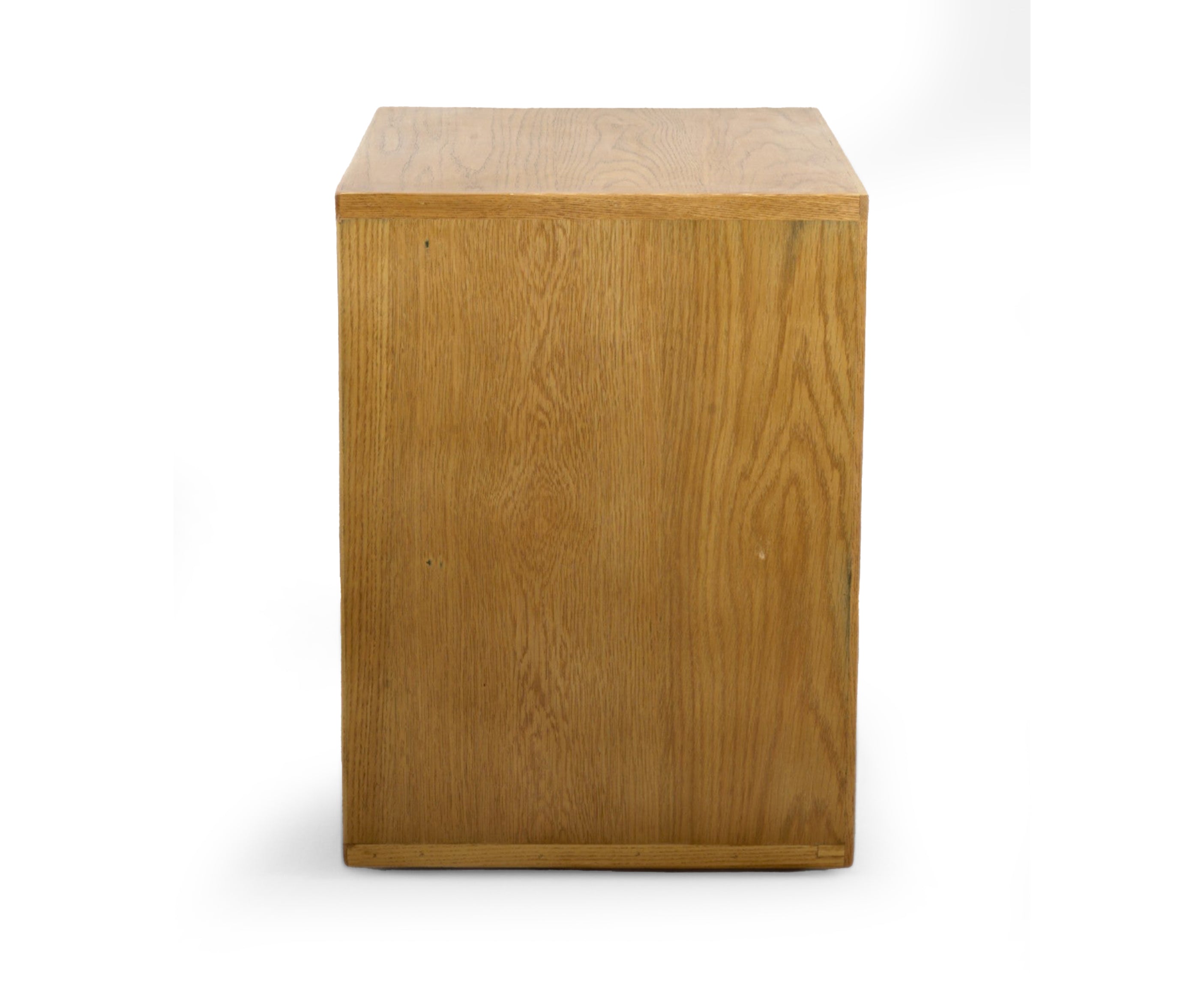 Walnut Woven Cane Bed Side Table with 2 Drawers