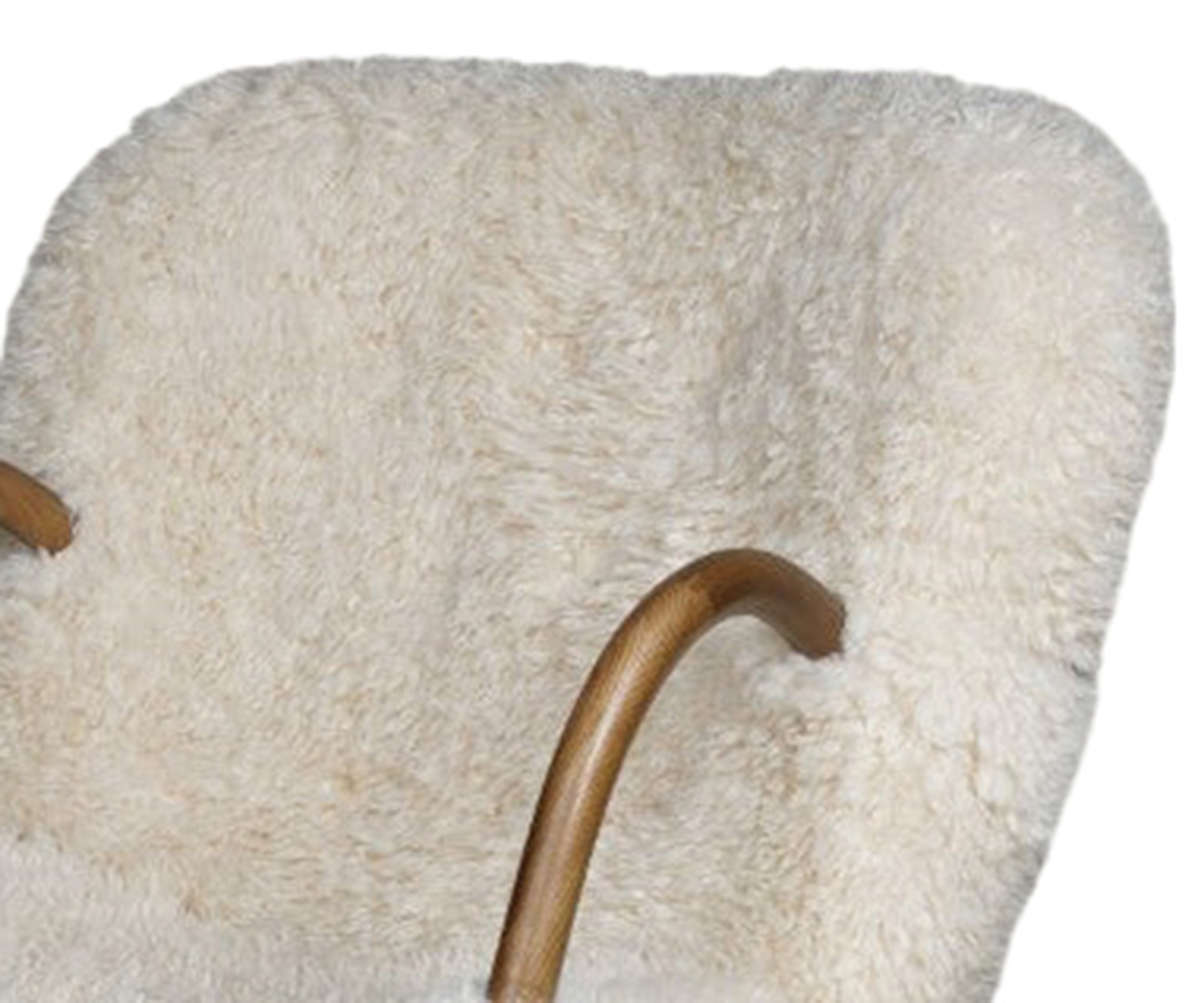 Arctic Fur Ivory Lounge Arm Chair
