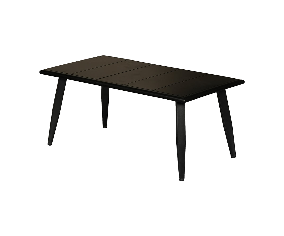 Black Metal Patio Coffee Table