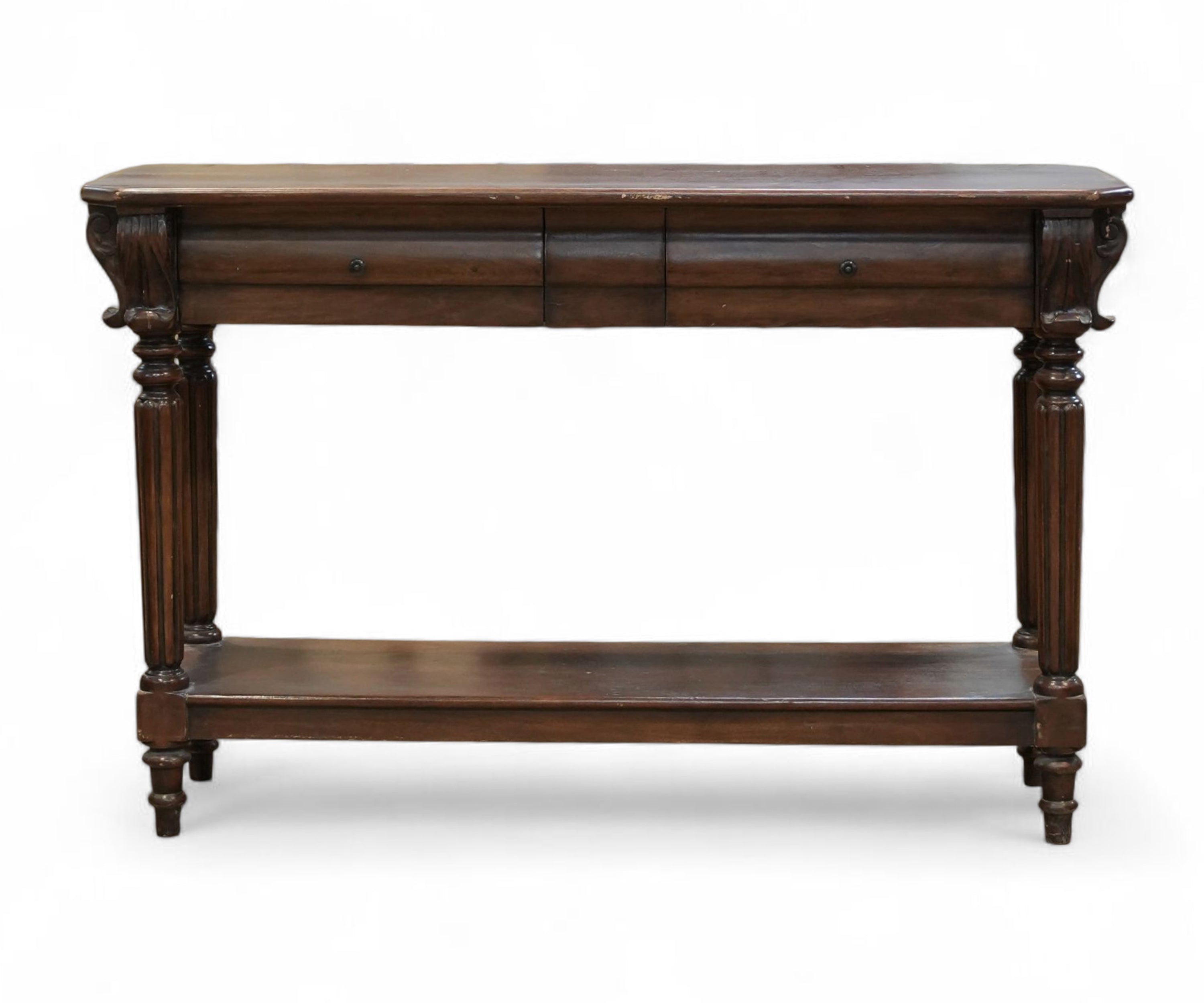 Classic Wooden Console Table with Drawer & Lower Shelf