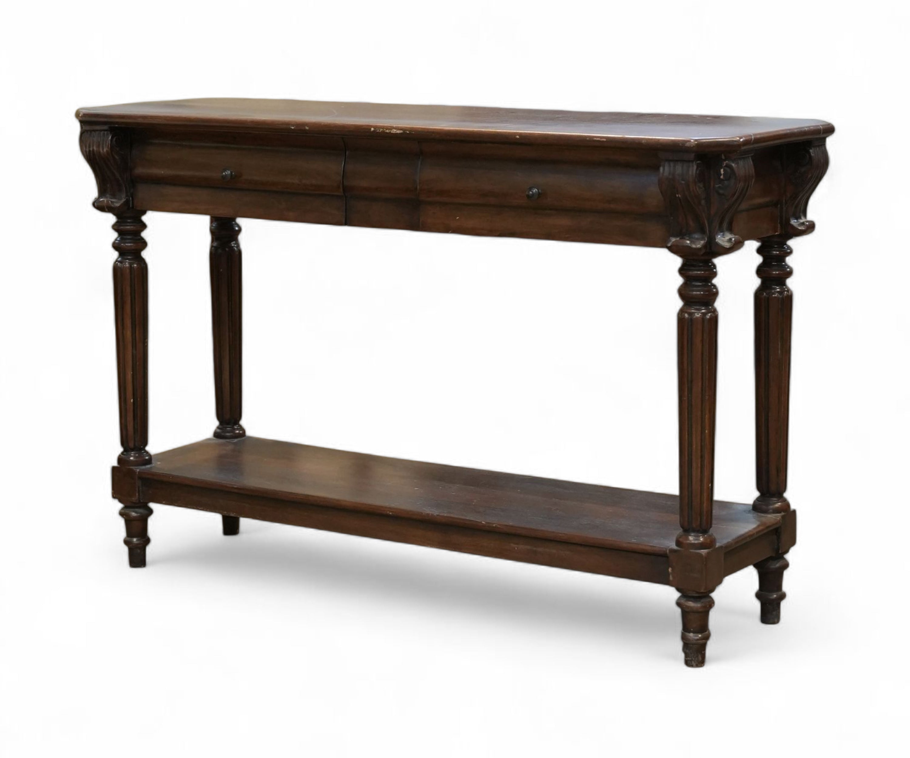 Classic Wooden Console Table with Drawer & Lower Shelf