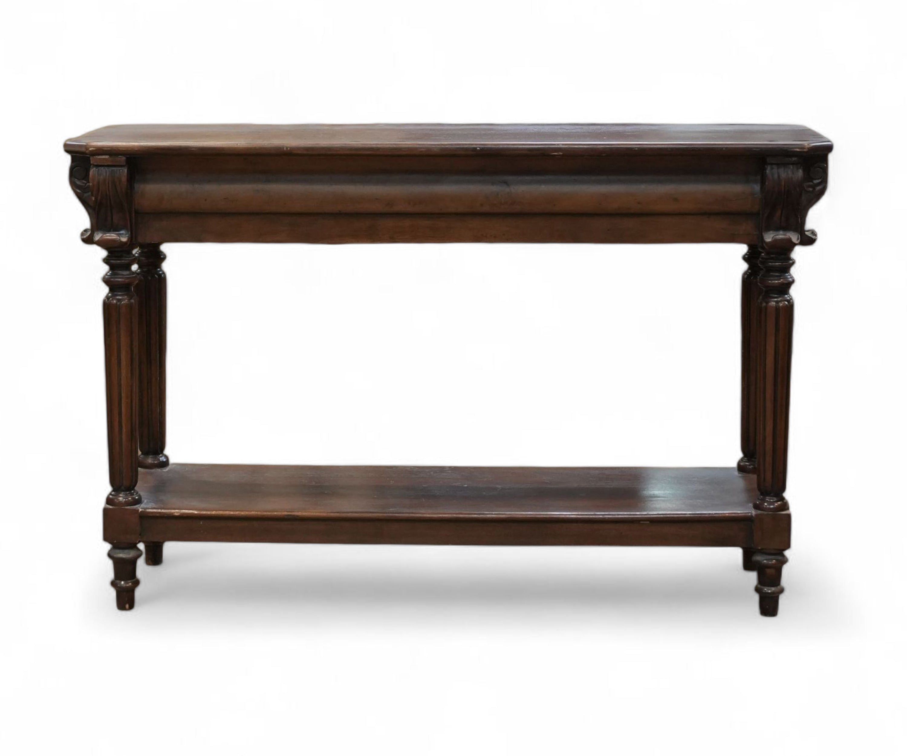 Classic Wooden Console Table with Drawer & Lower Shelf