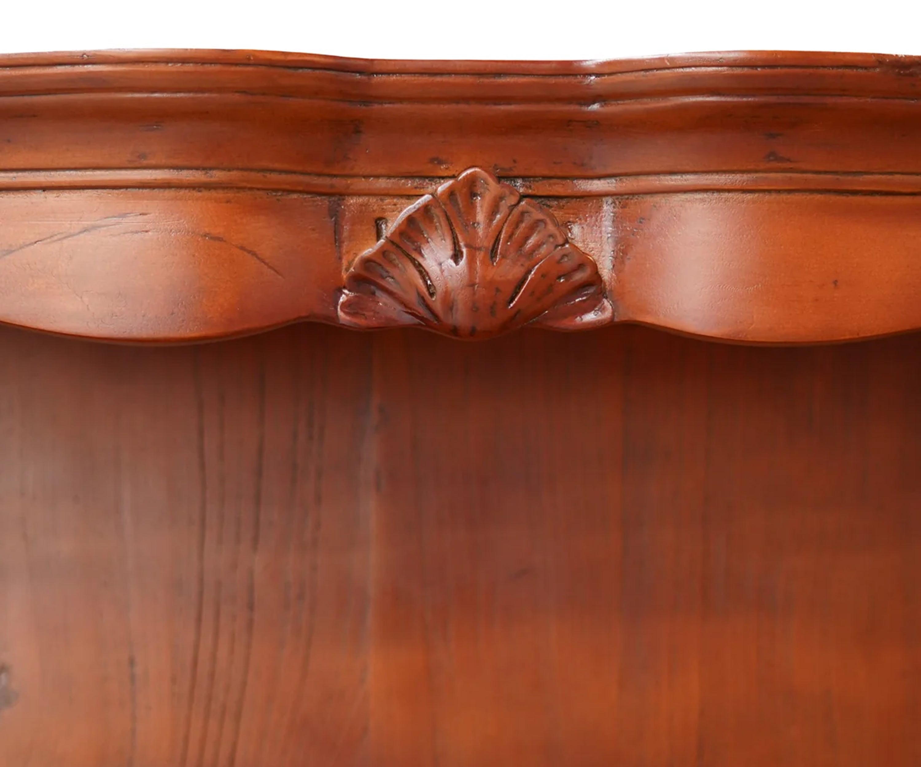 French Style Solid Wood Display Cabinet with 3 Drawers