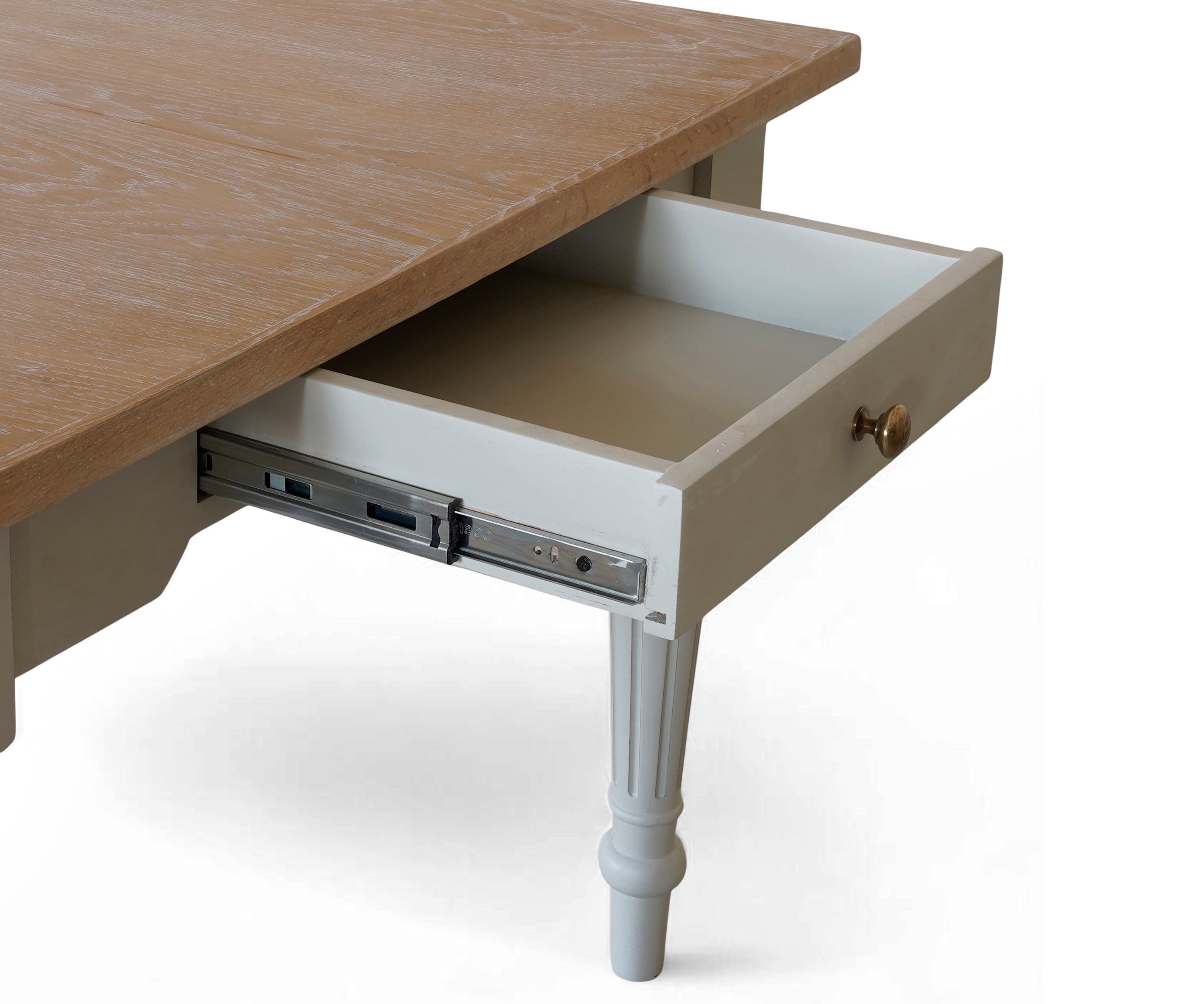Farmhouse 6 Seater Dining Table with Drawer