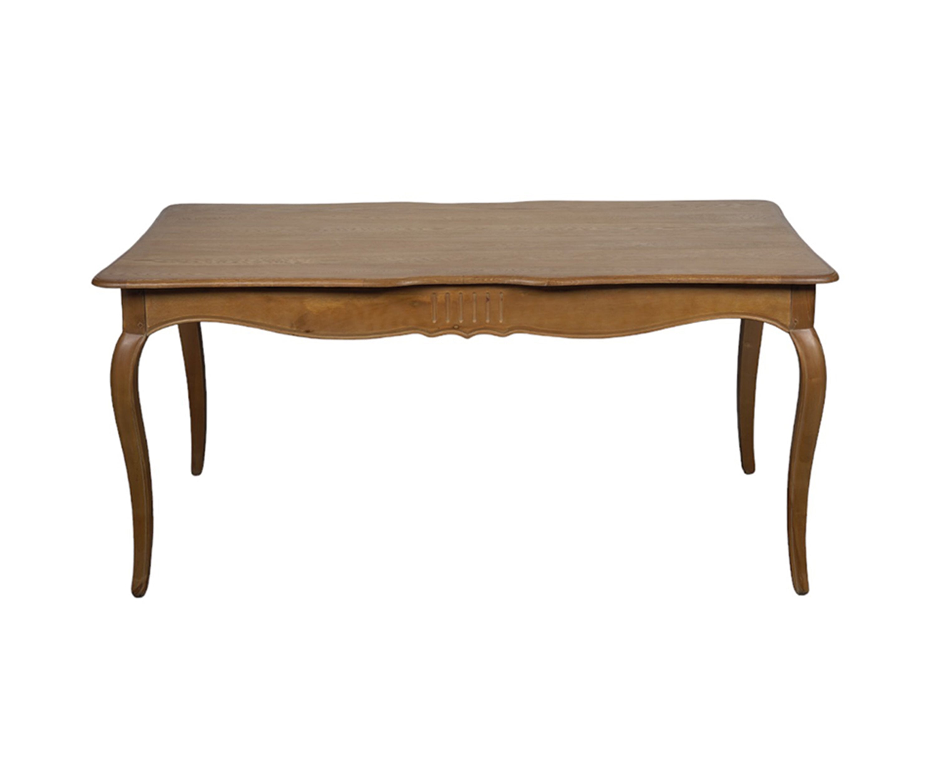 French Provincial Solid wood Rectangular Dining Table with Cabriole Legs