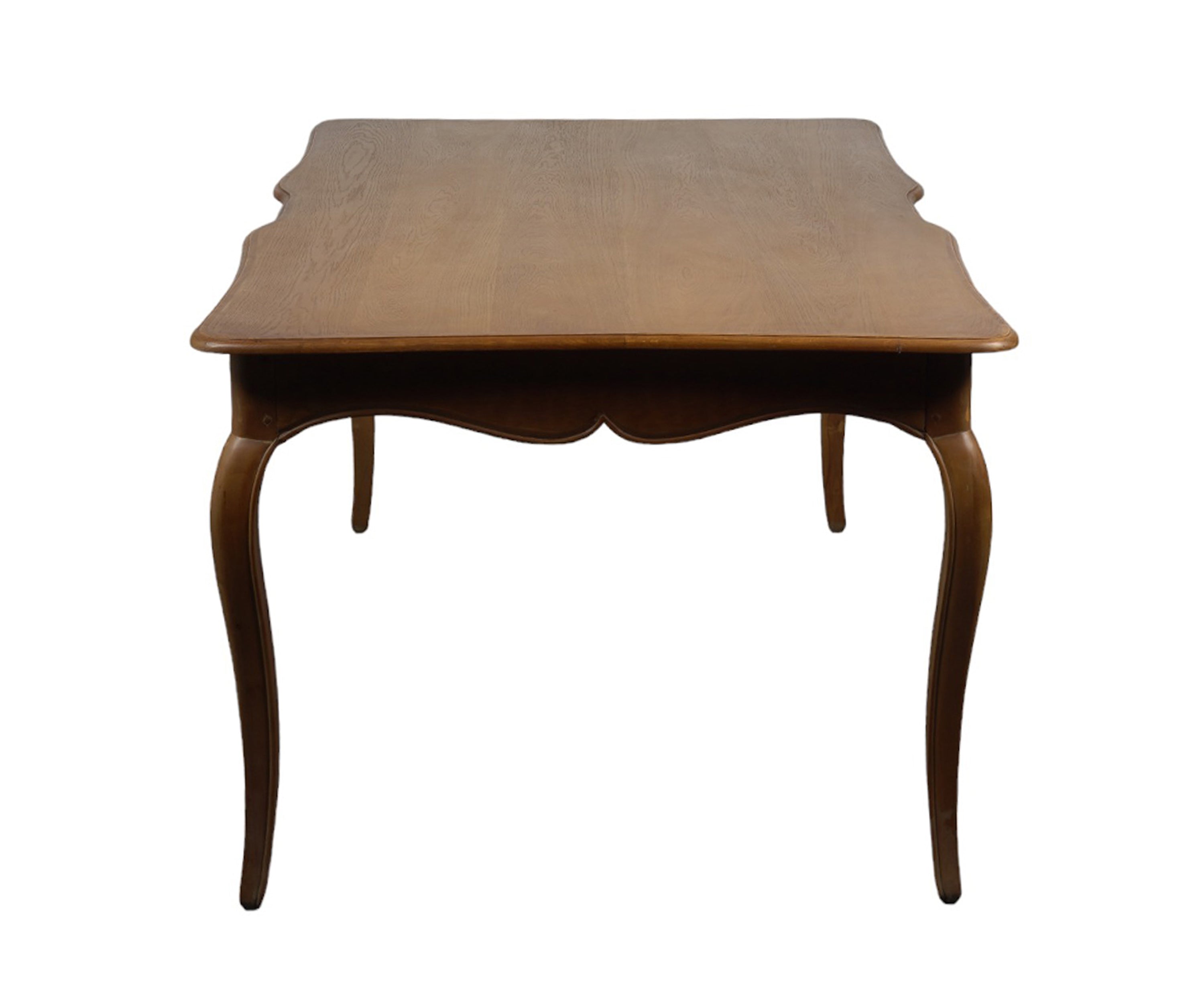 French Provincial Solid wood Rectangular Dining Table with Cabriole Legs
