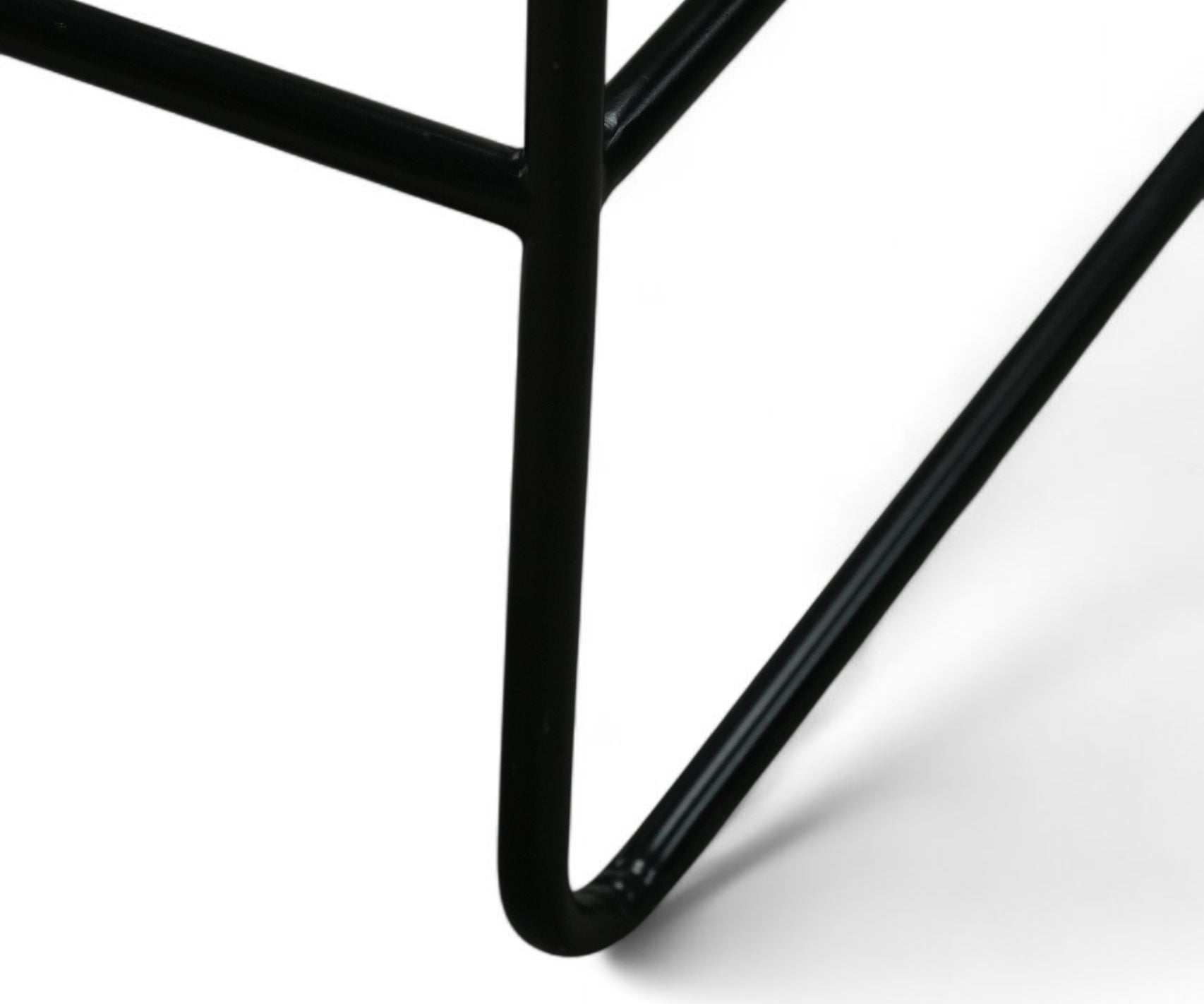 Black Polyrope Bar Chair with Metal Frame