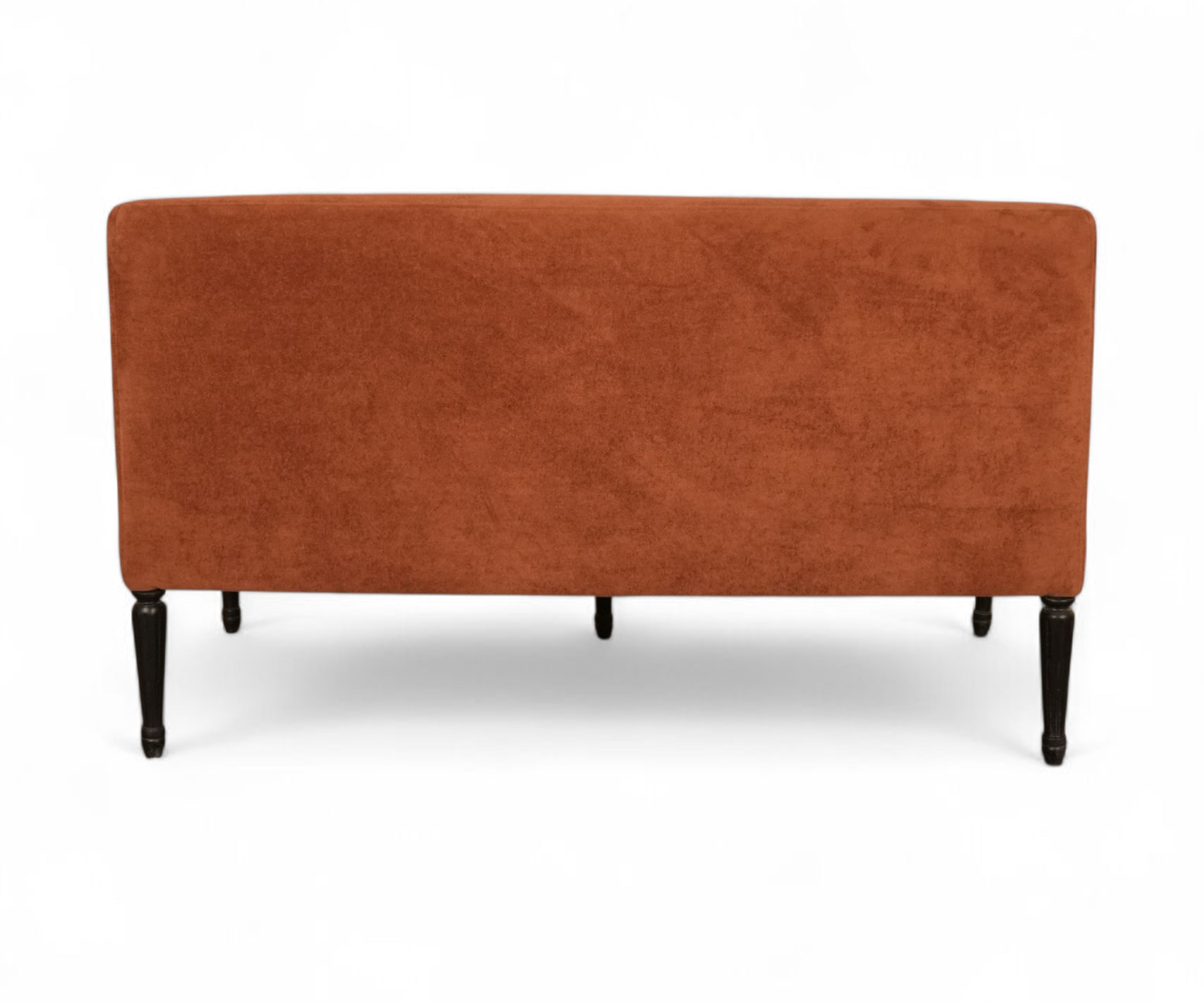 Rust Velvet 3 Seater Sofa