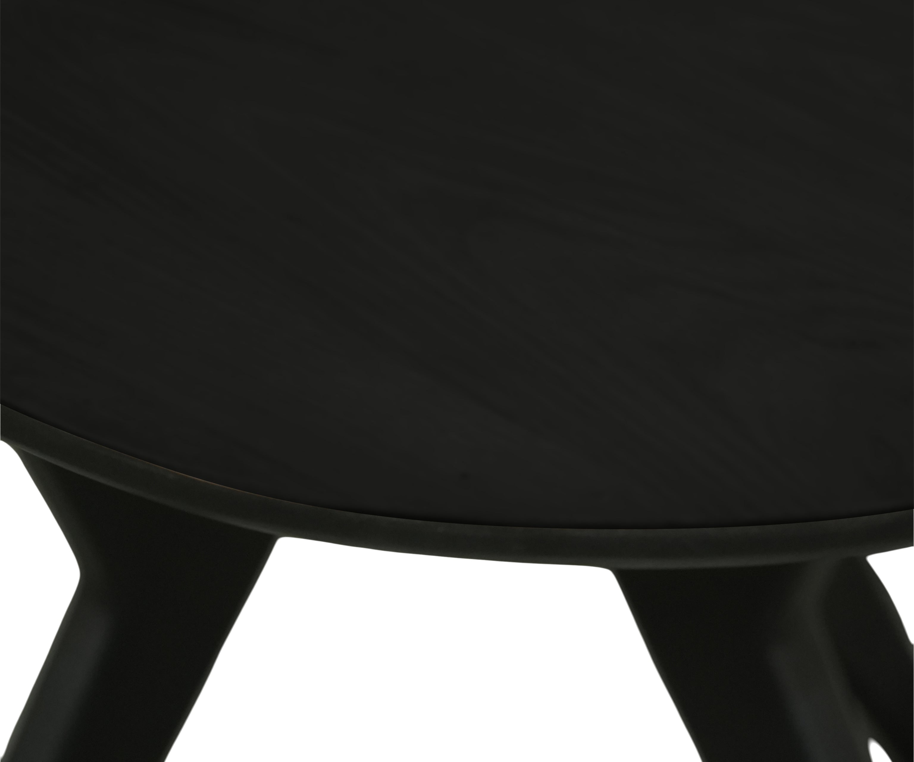 Modern Black 8 Seater Dining Table with Sculptural Trestle Base