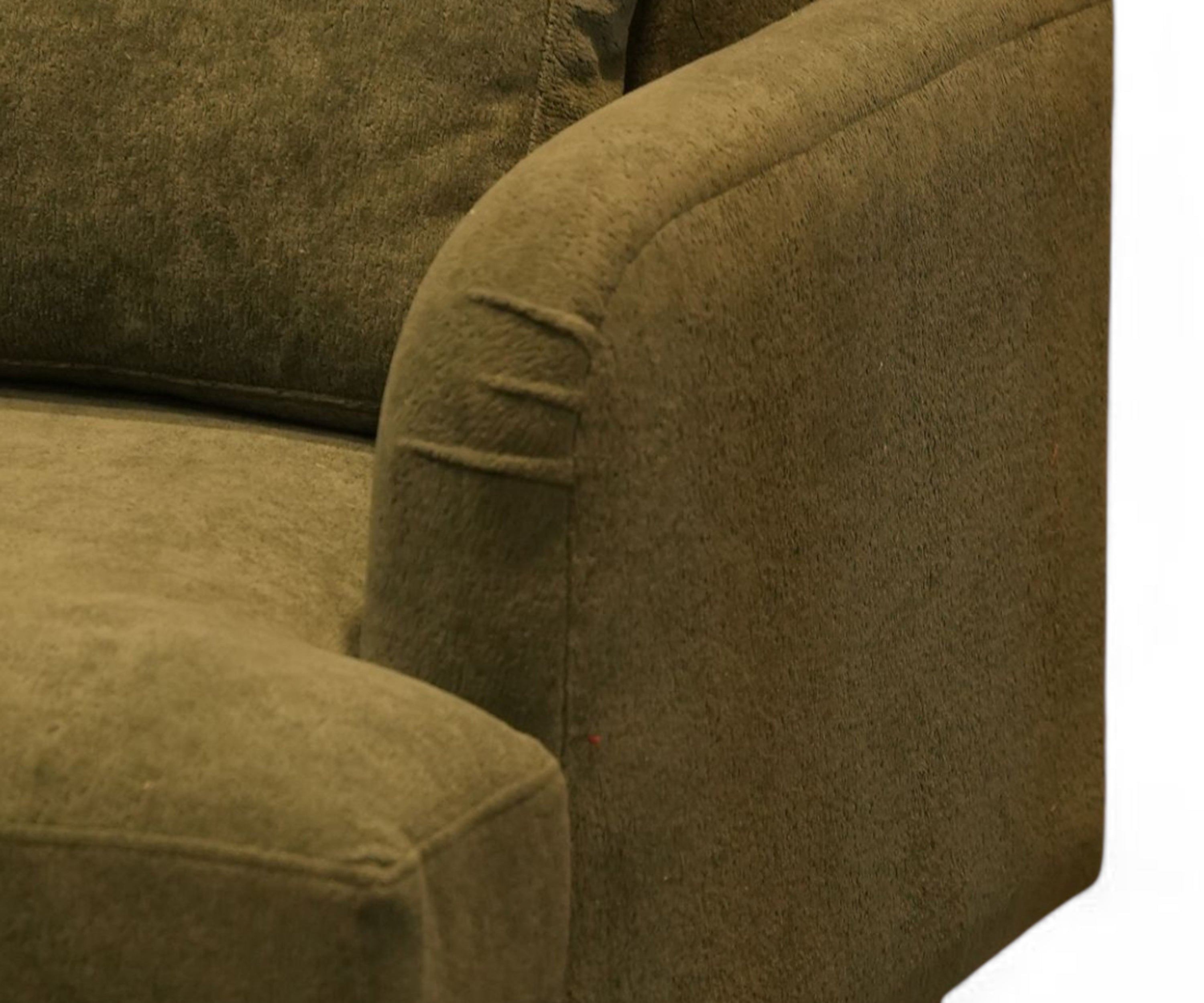 Olive Velvet 2 Seater Sofa
