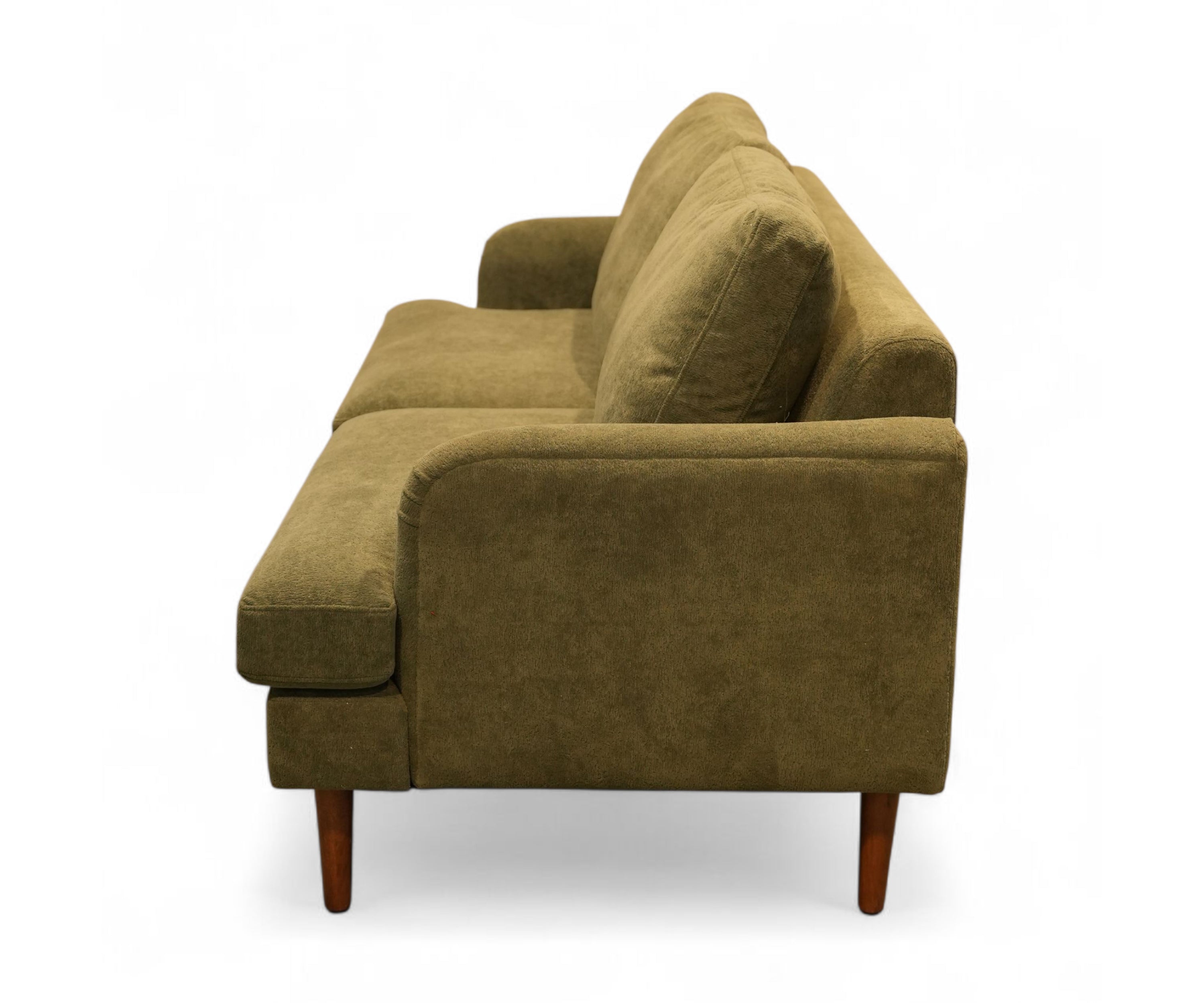 Olive Velvet 2 Seater Sofa